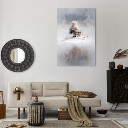 SILENT CABIN Vertical Canvas Print
