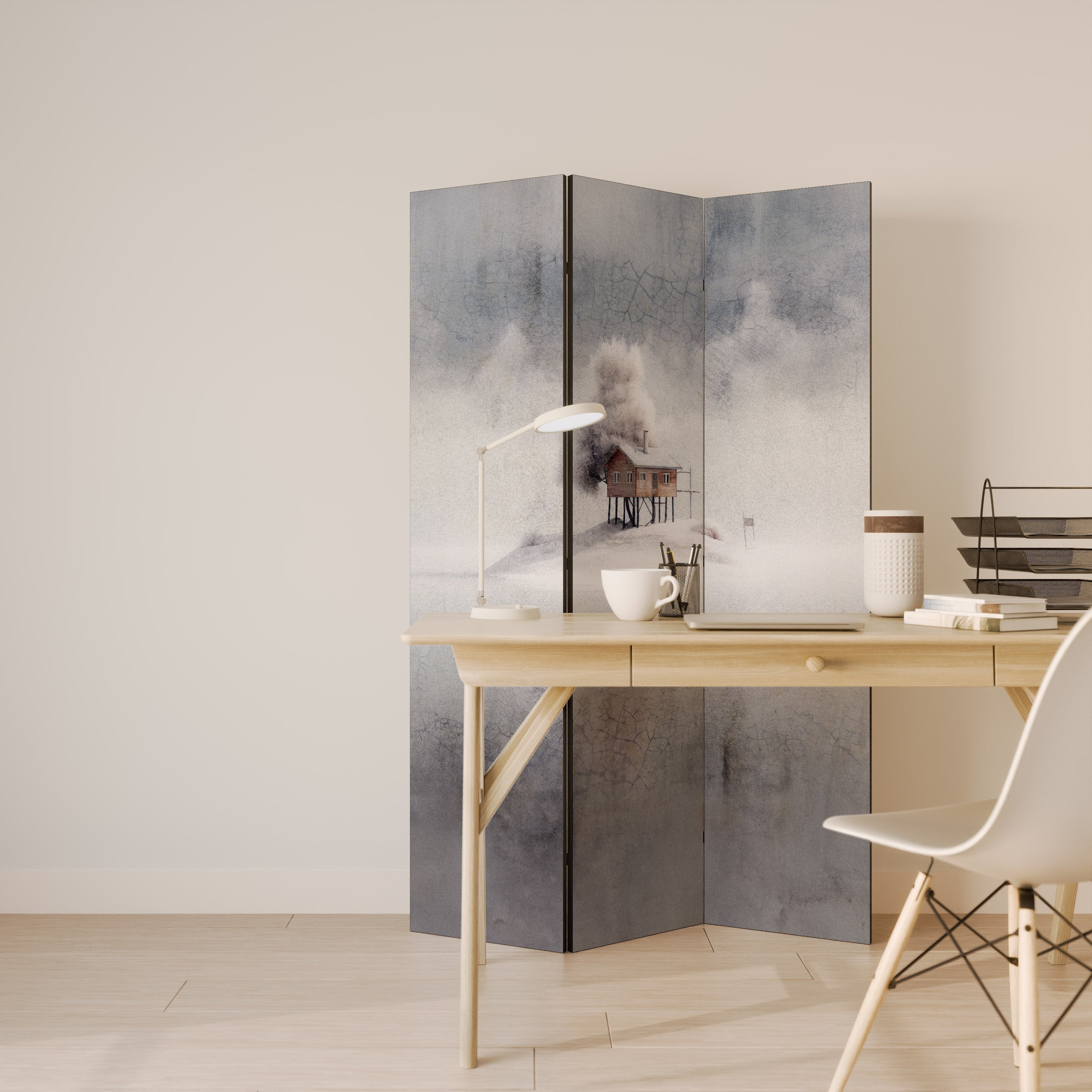 Cloison de séparation décorative à 3 panneaux SILENT CABIN