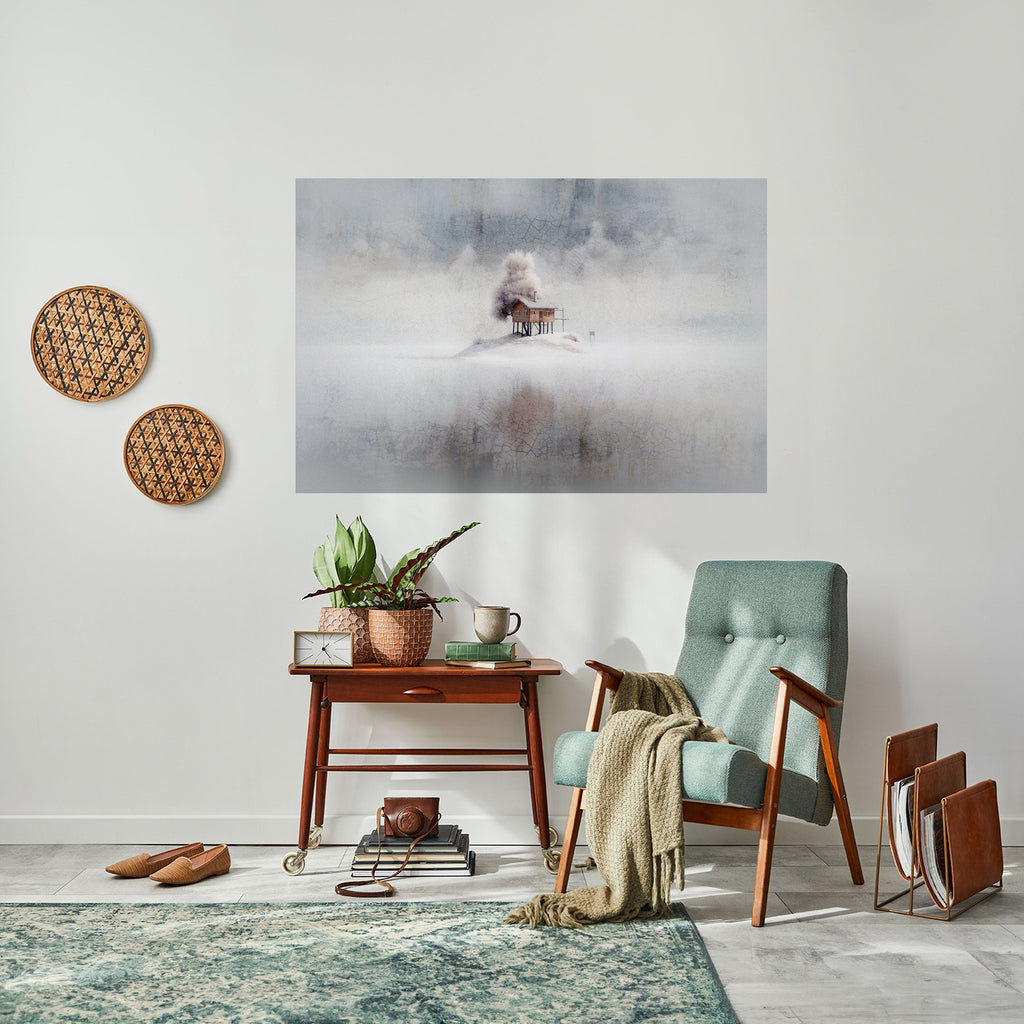 SILENT CABIN Peel and Stick Horizontal Poster