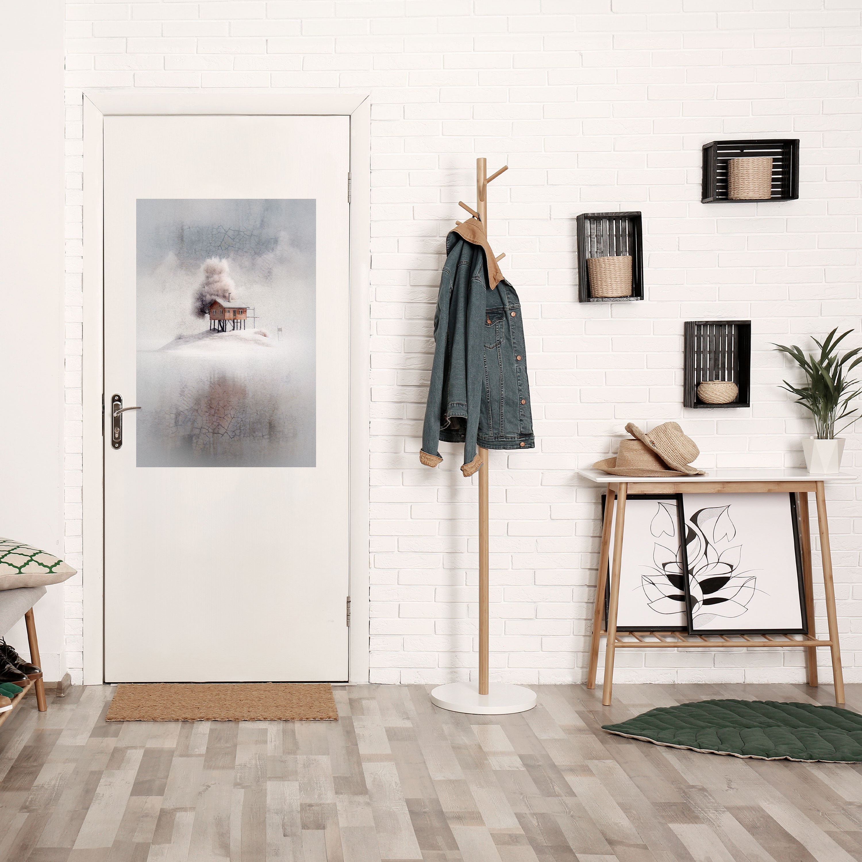 Affiche verticale autocollante SILENT CABIN