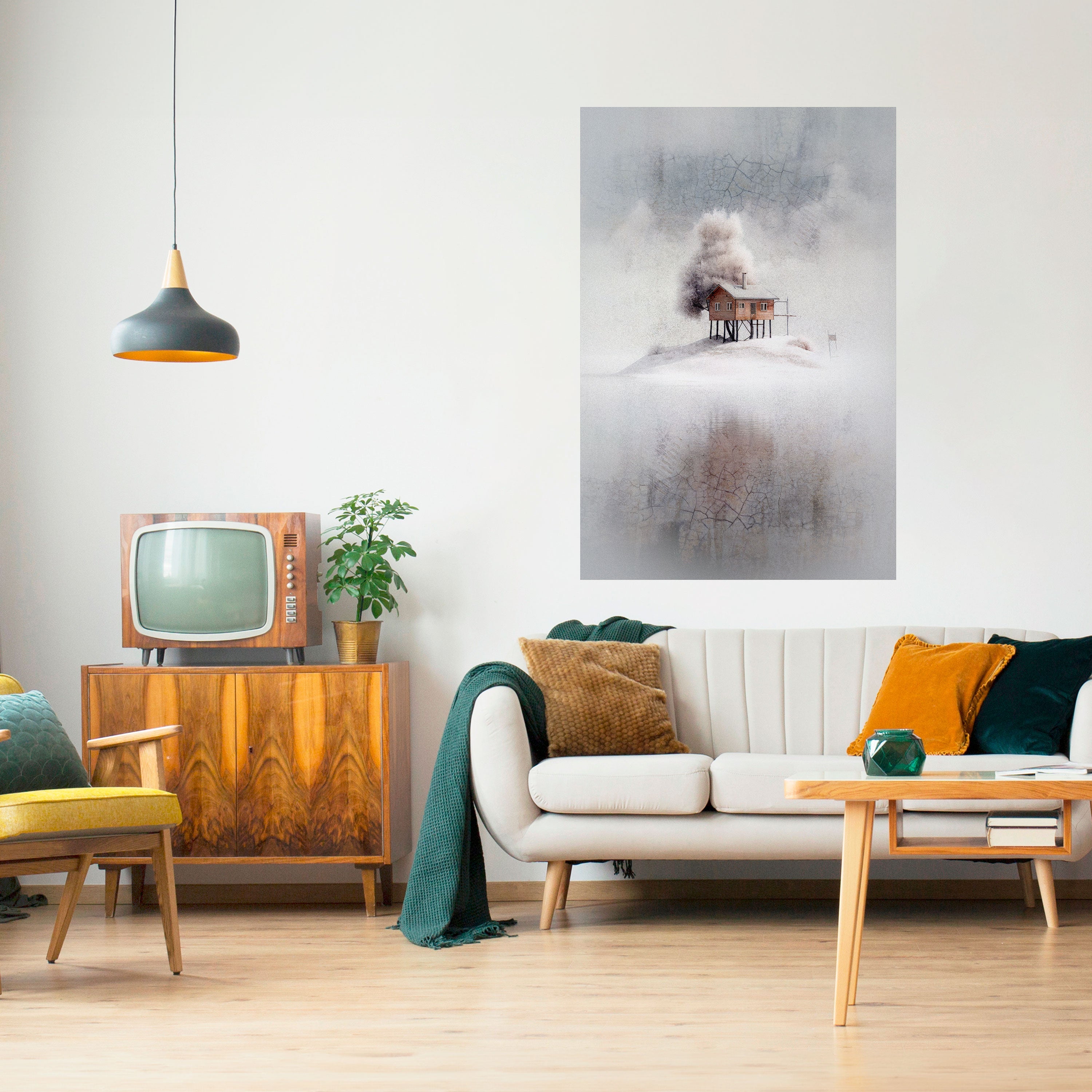 Affiche verticale autocollante SILENT CABIN