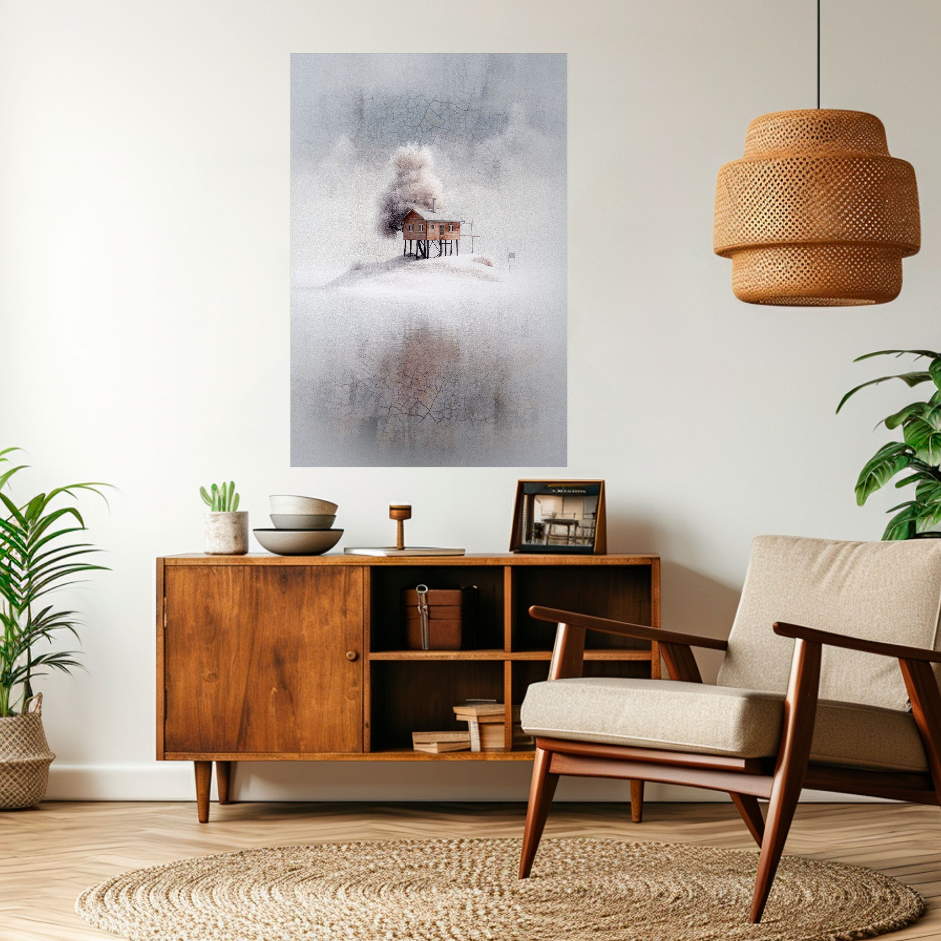 Affiche verticale autocollante SILENT CABIN