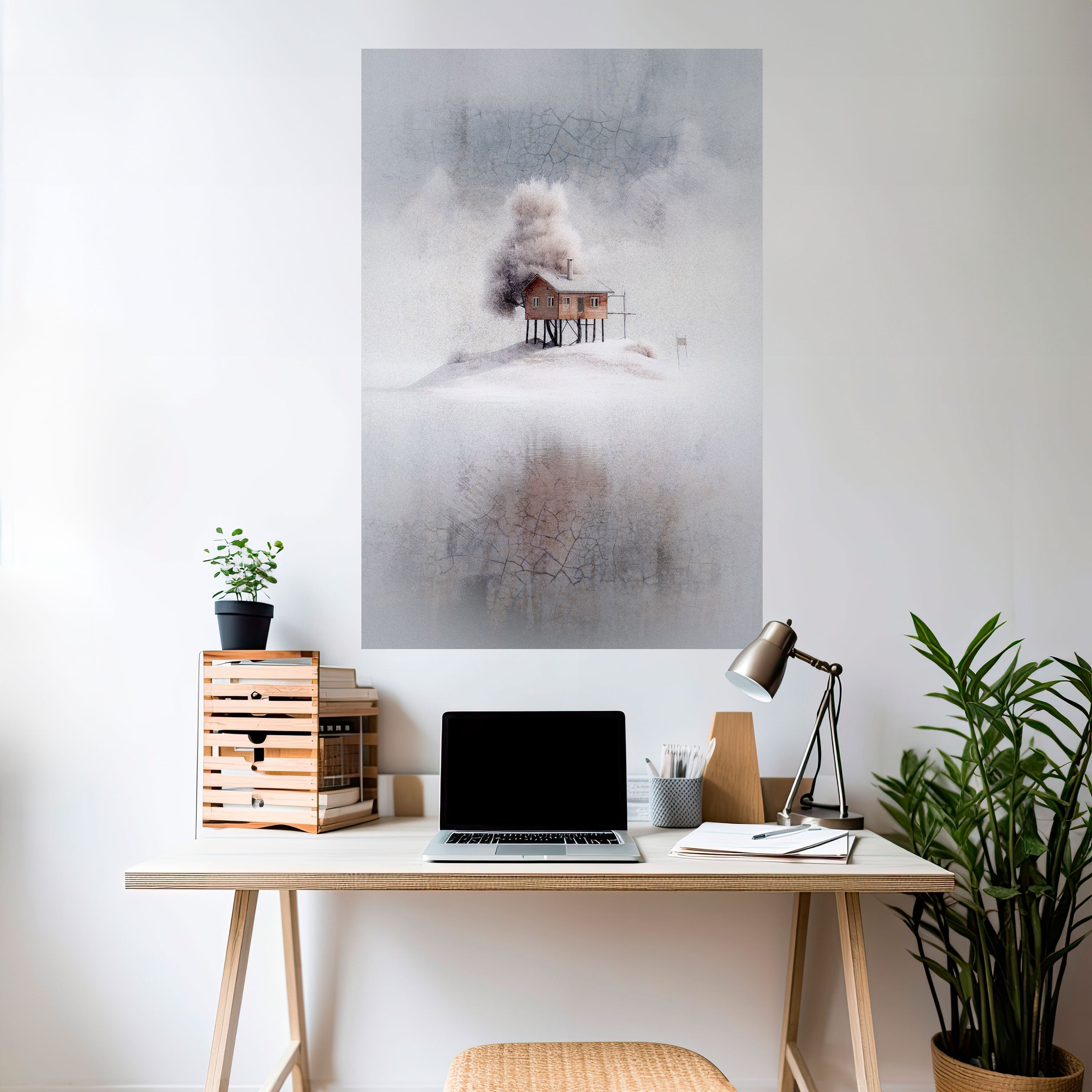 Affiche verticale autocollante SILENT CABIN