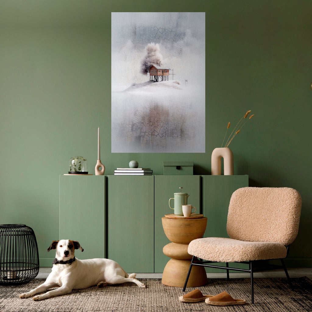 Affiche verticale autocollante SILENT CABIN