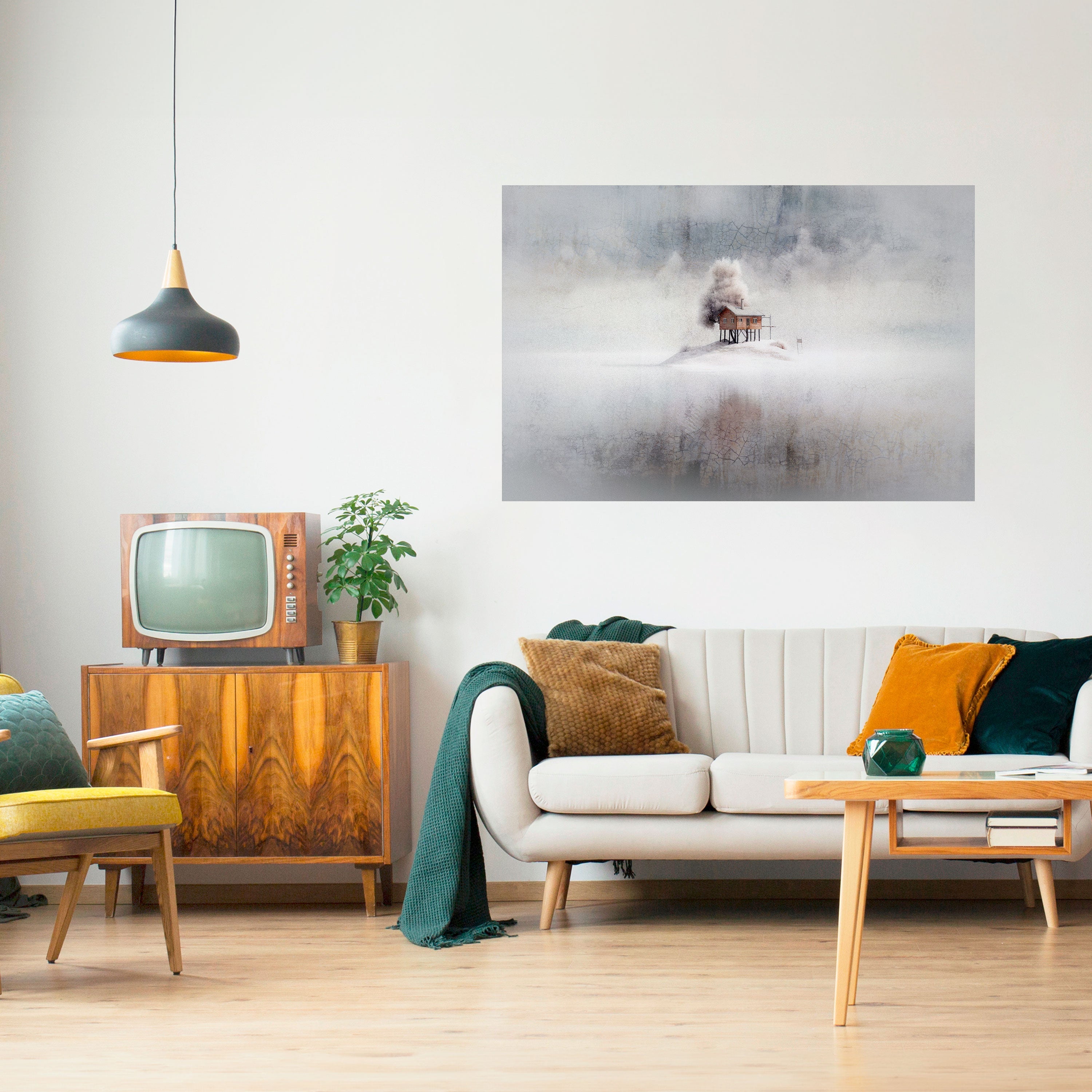 Affiche horizontale autocollante SILENT CABIN