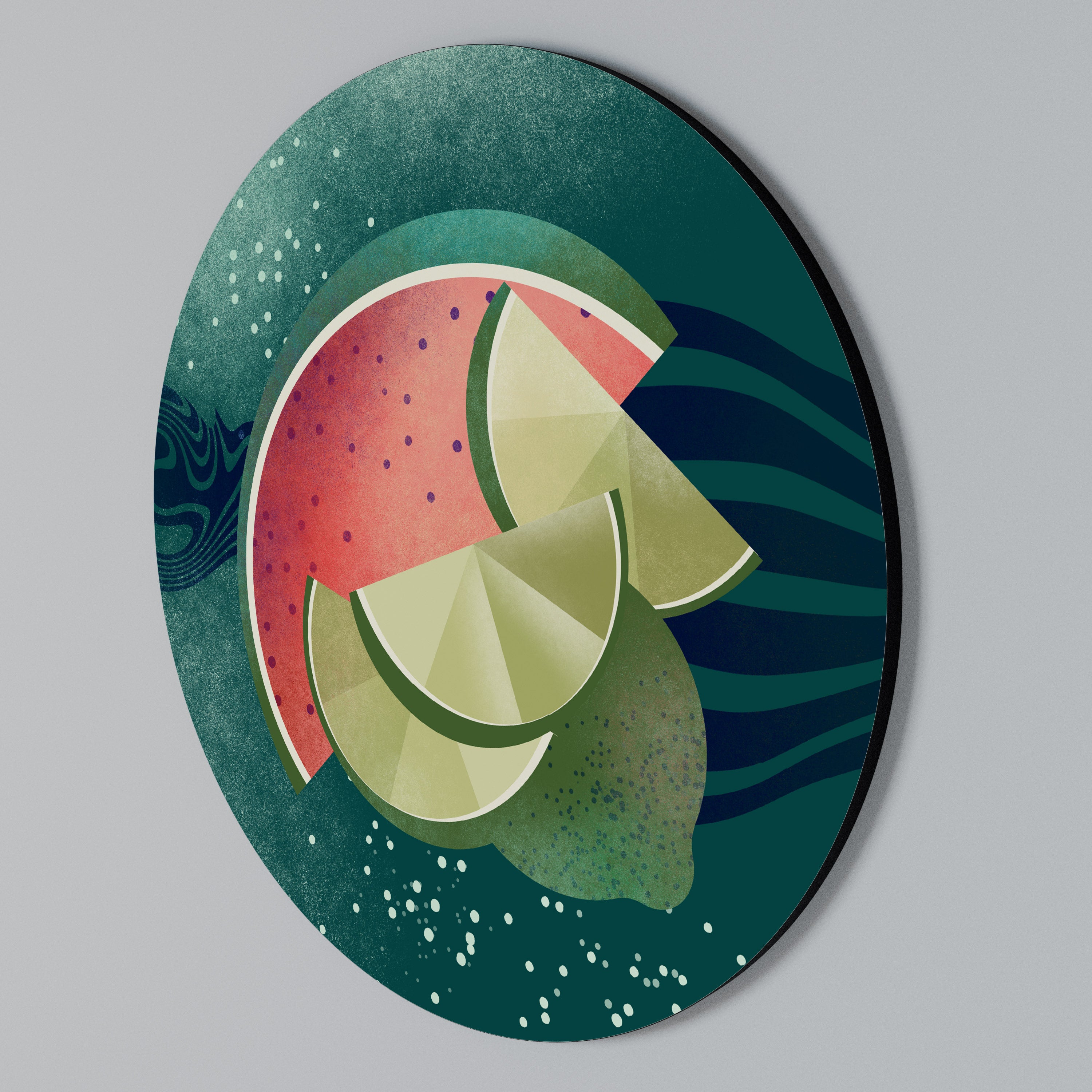FRUIT POWER Round Wall Art