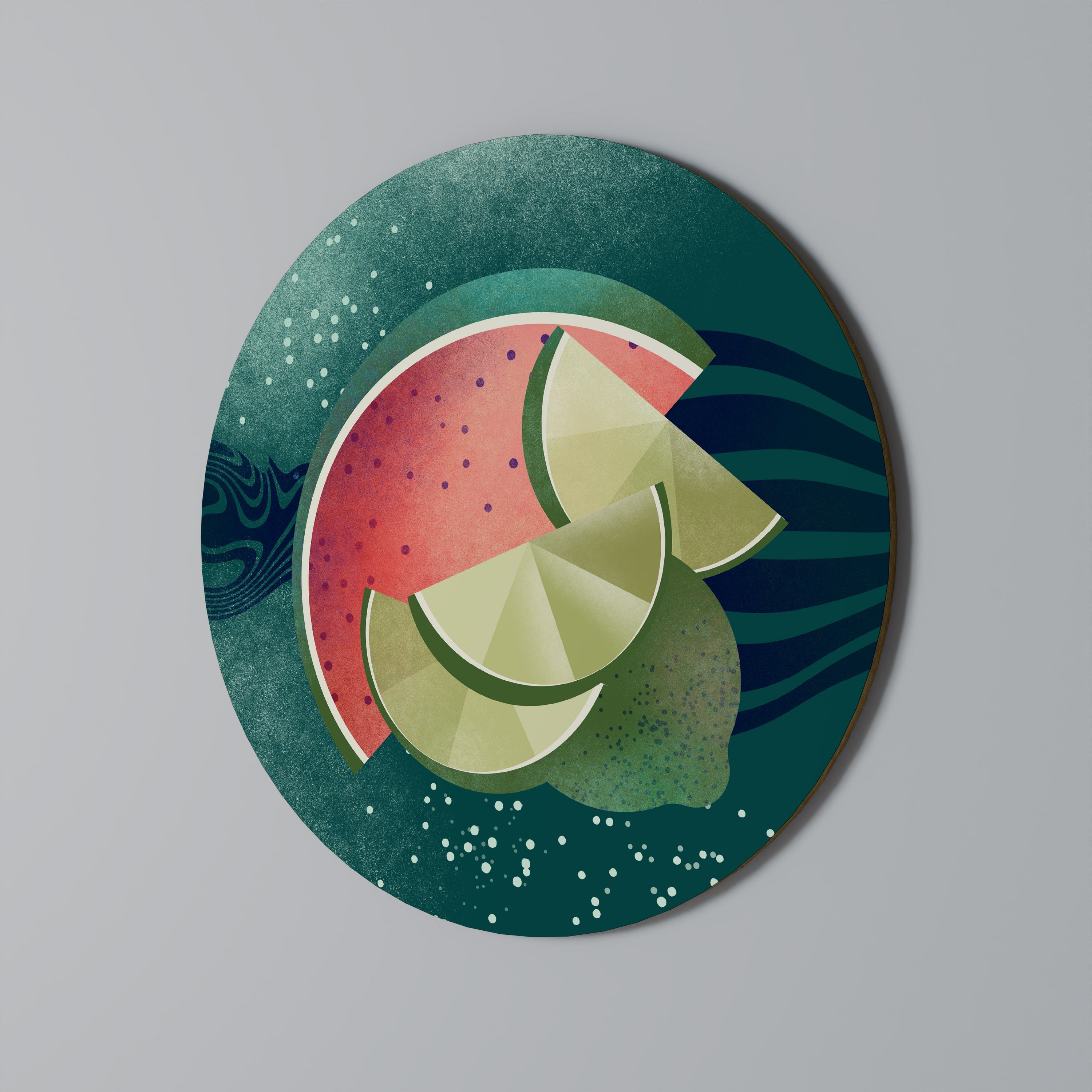 Décoration murale ronde FRUIT POWER