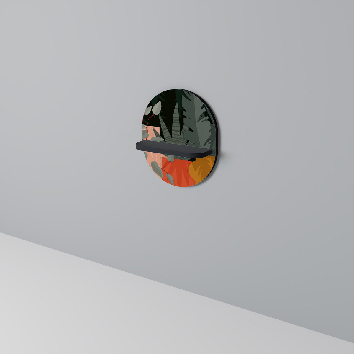 TROPICAL COMPOSITION Art Shelf