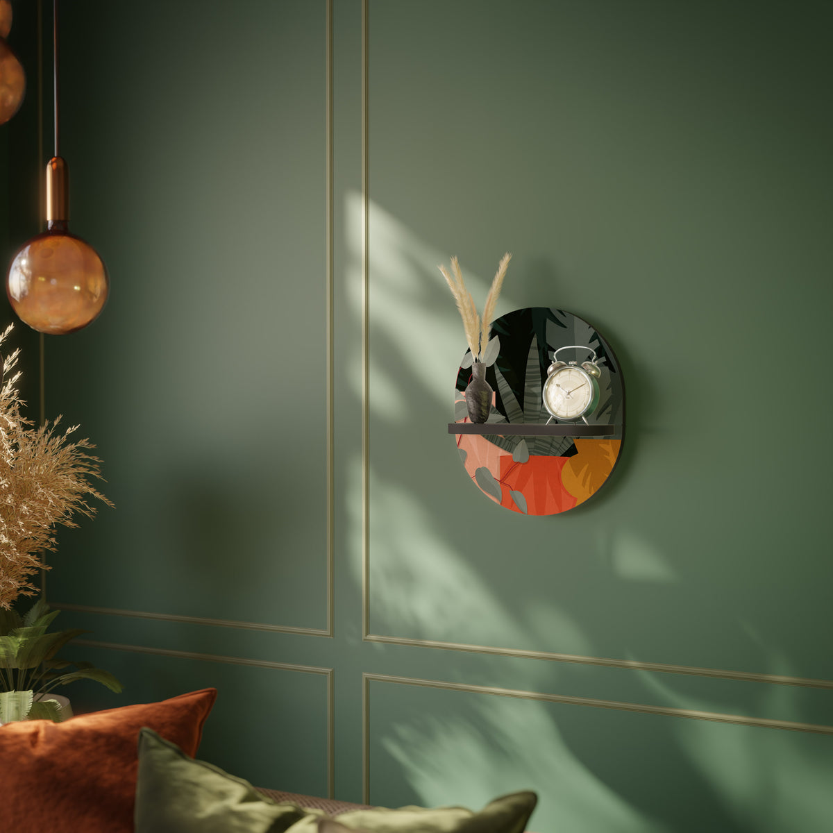 TROPICAL COMPOSITION Art Shelf