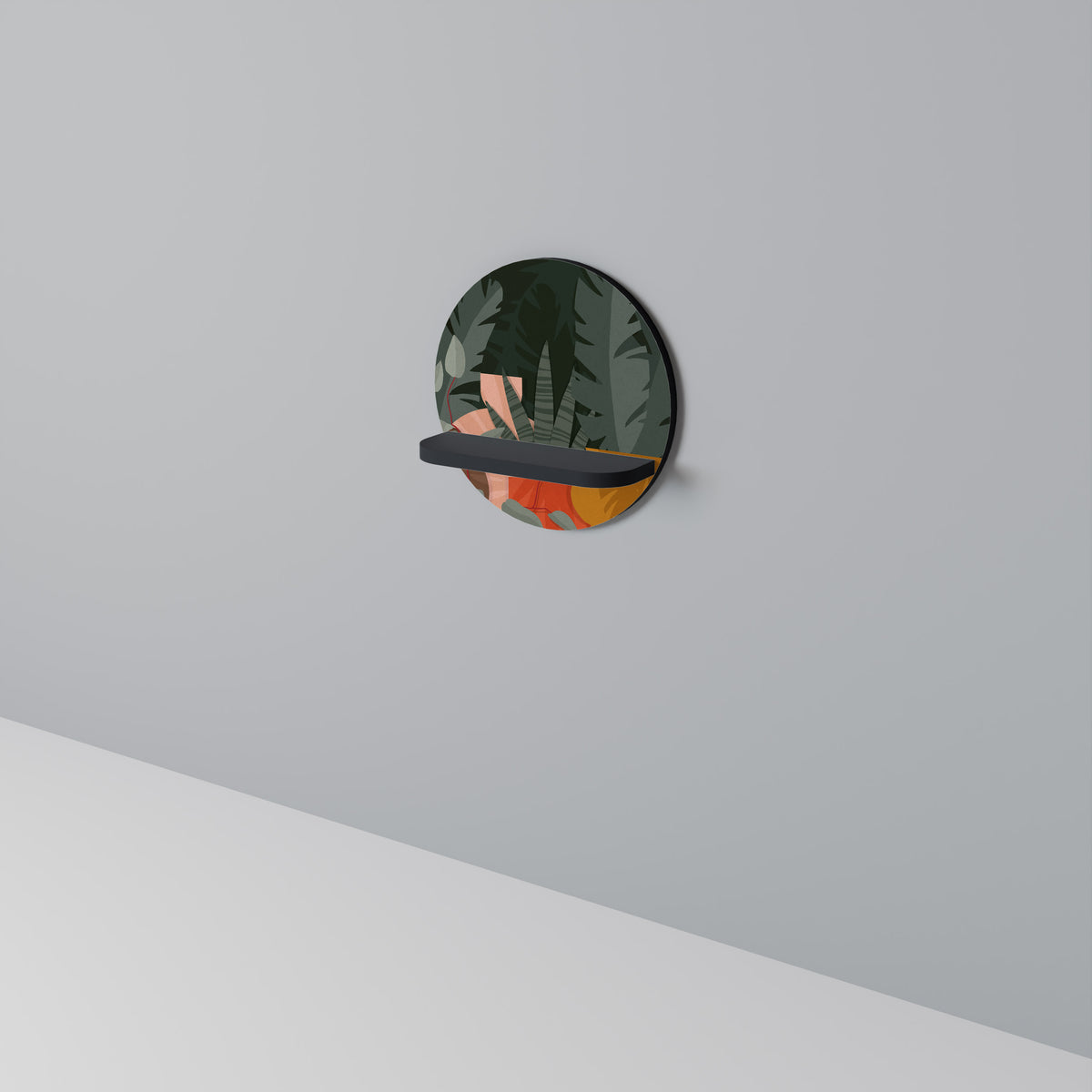 TROPICAL COMPOSITION Art Shelf