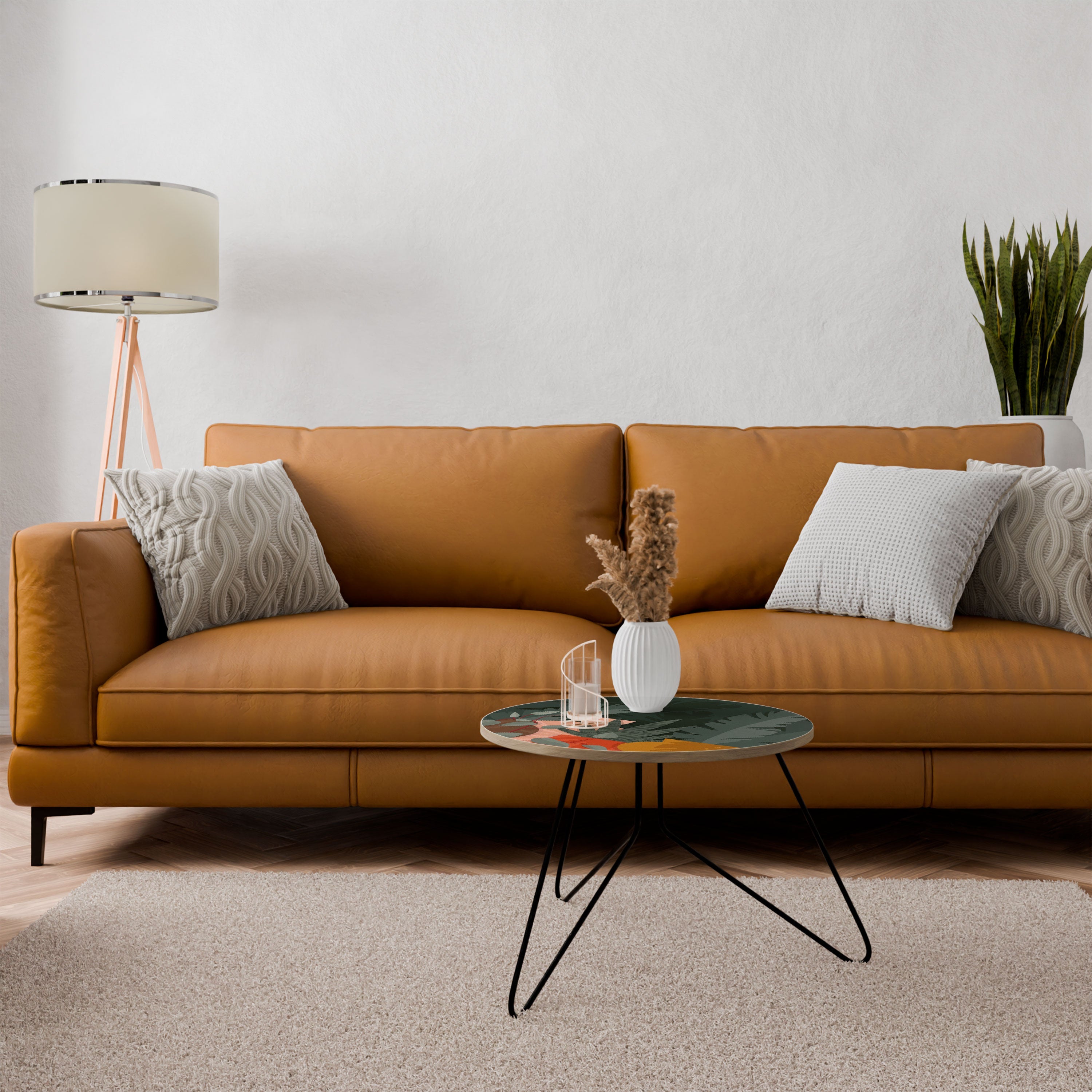 Table basse COMPOSITION TROPICALE 60