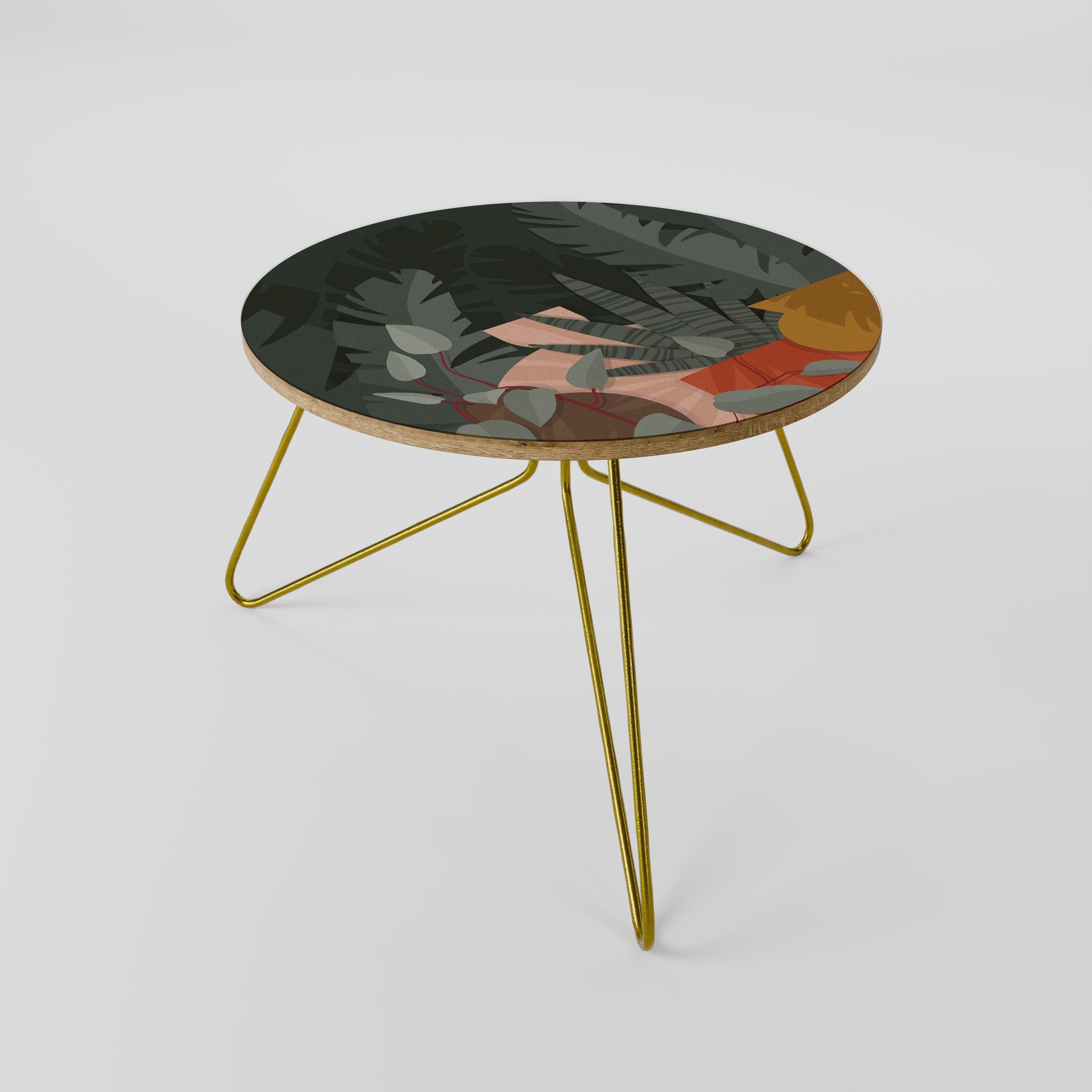 Table basse COMPOSITION TROPICALE 60