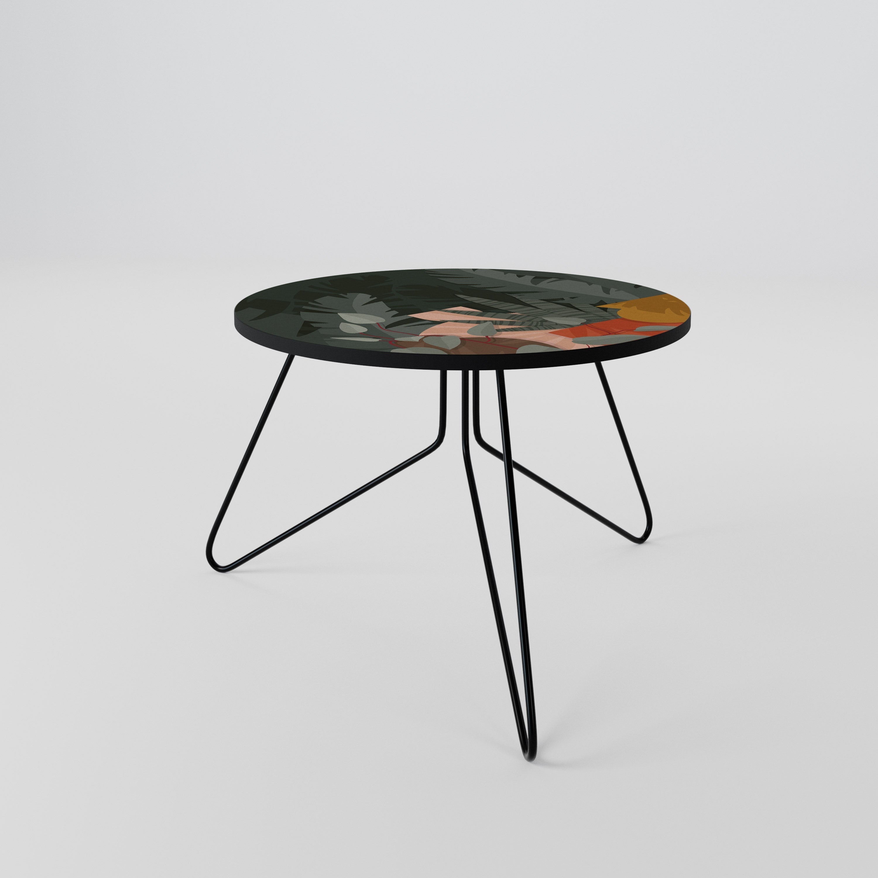 Table basse COMPOSITION TROPICALE 60