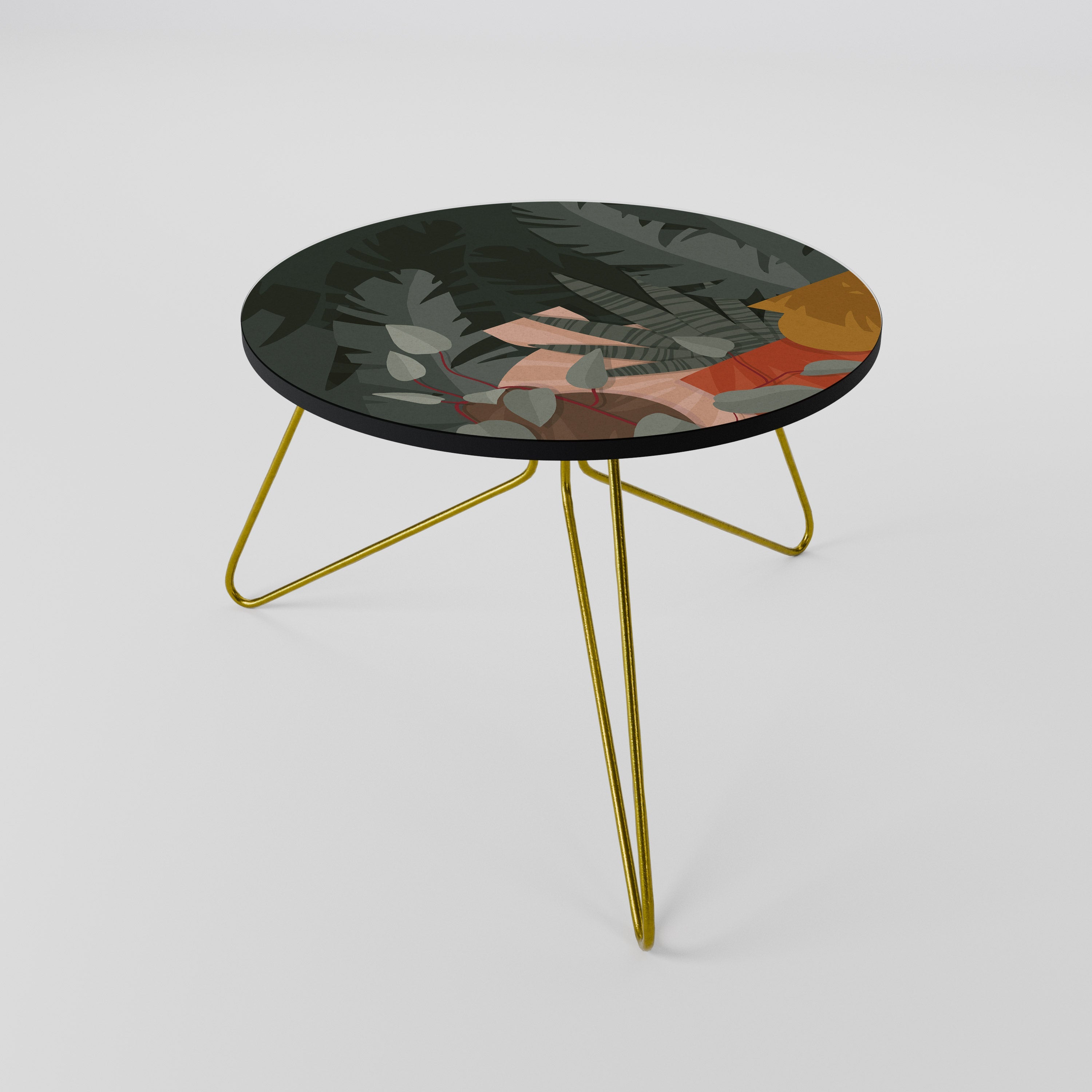 Table basse COMPOSITION TROPICALE 60