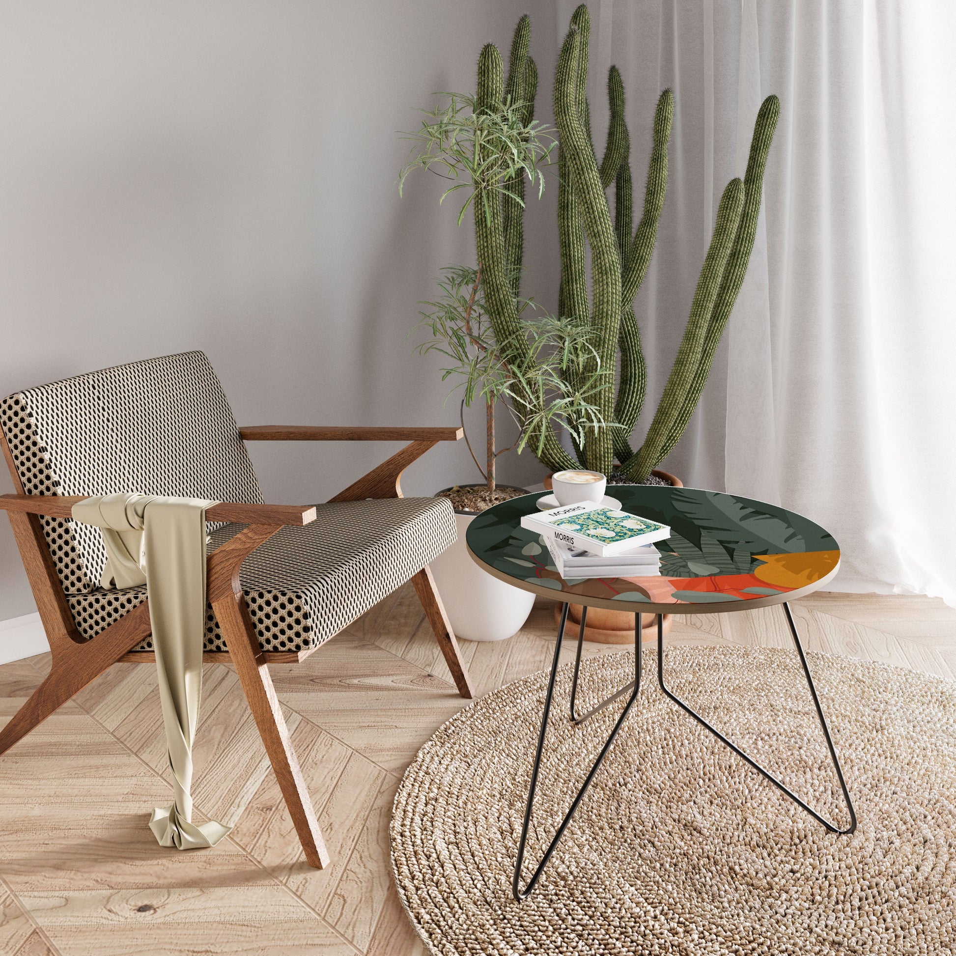 Table basse COMPOSITION TROPICALE 69