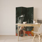 TROPICAL COMPOSITION 3-Panel Room Divider