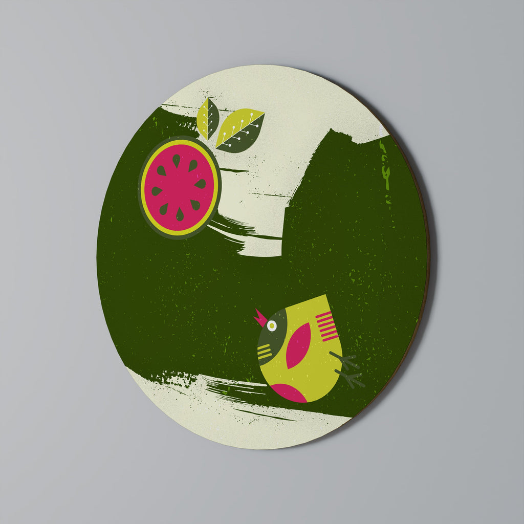 Décoration murale ronde « Fruites tourbillonnants »