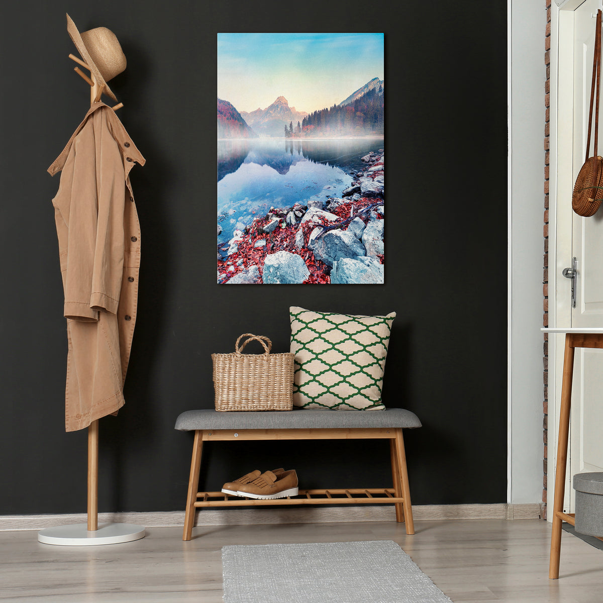TRANQUIL WATERSCAPE Vertical Canvas Print