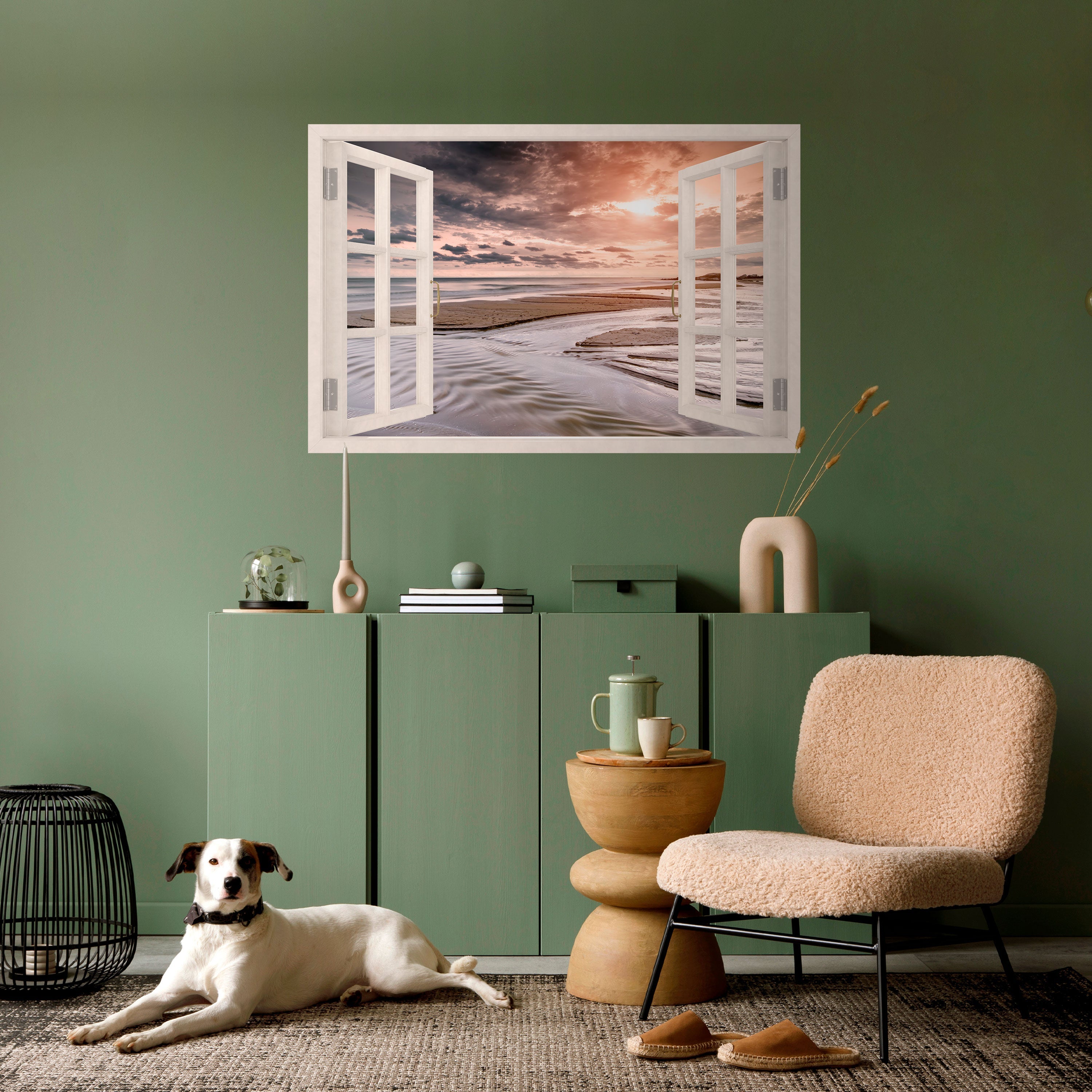 OUVERTURE À LA SÉRÉNITÉ Affiche horizontale autocollante