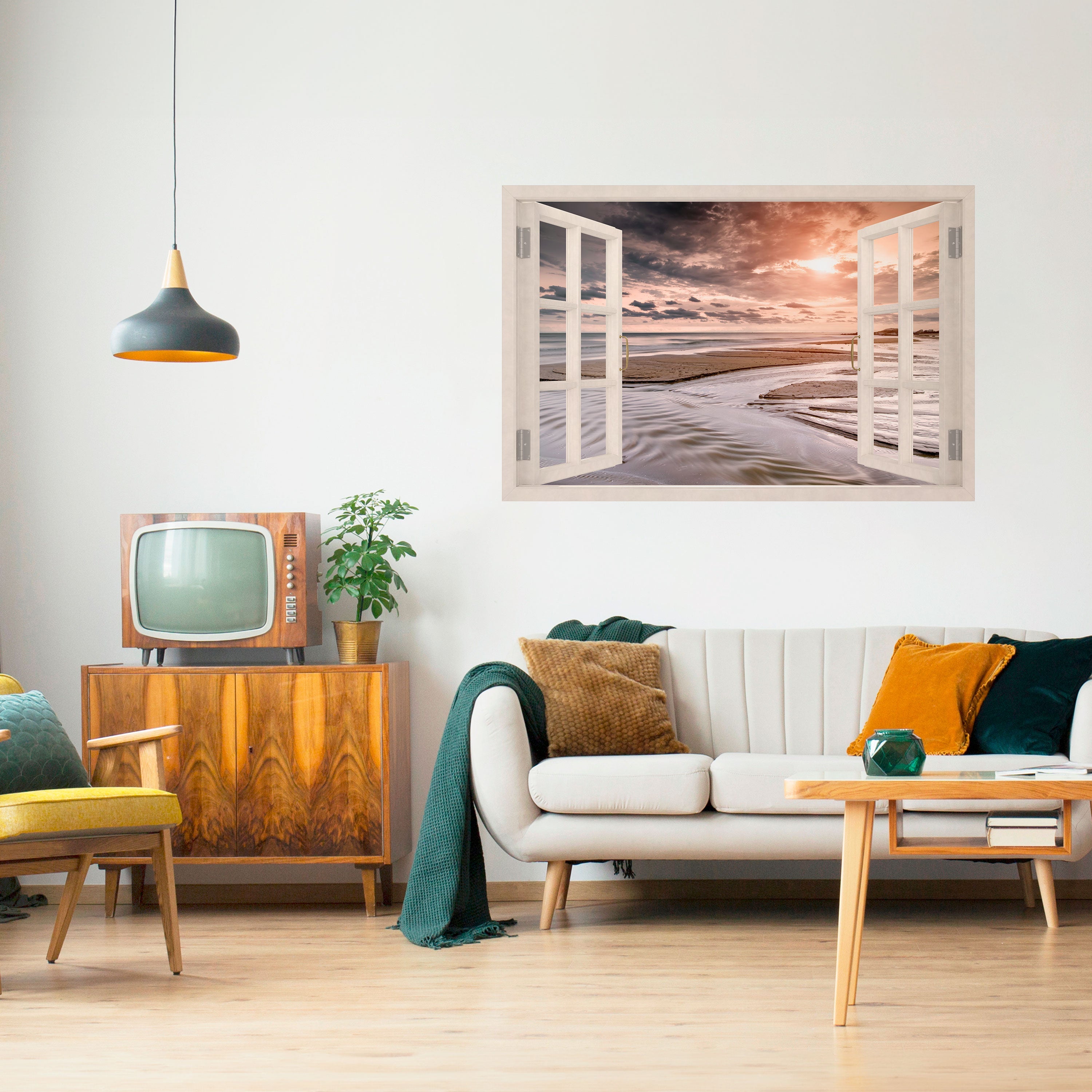 OUVERTURE À LA SÉRÉNITÉ Affiche horizontale autocollante