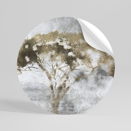 LONESOME CROWN Peel and Stick Round Sticker