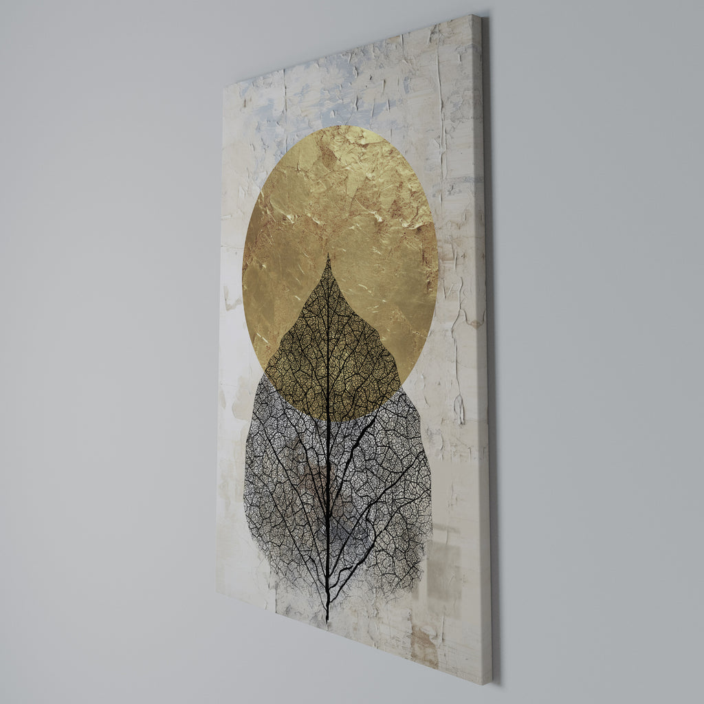 GOLD NERVATIO Vertical Canvas Print