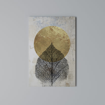 GOLD NERVATIO Vertical Canvas Print