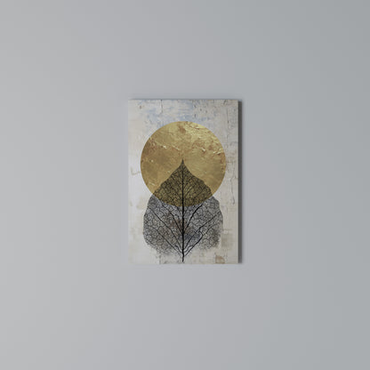 GOLD NERVATIO Vertical Canvas Print