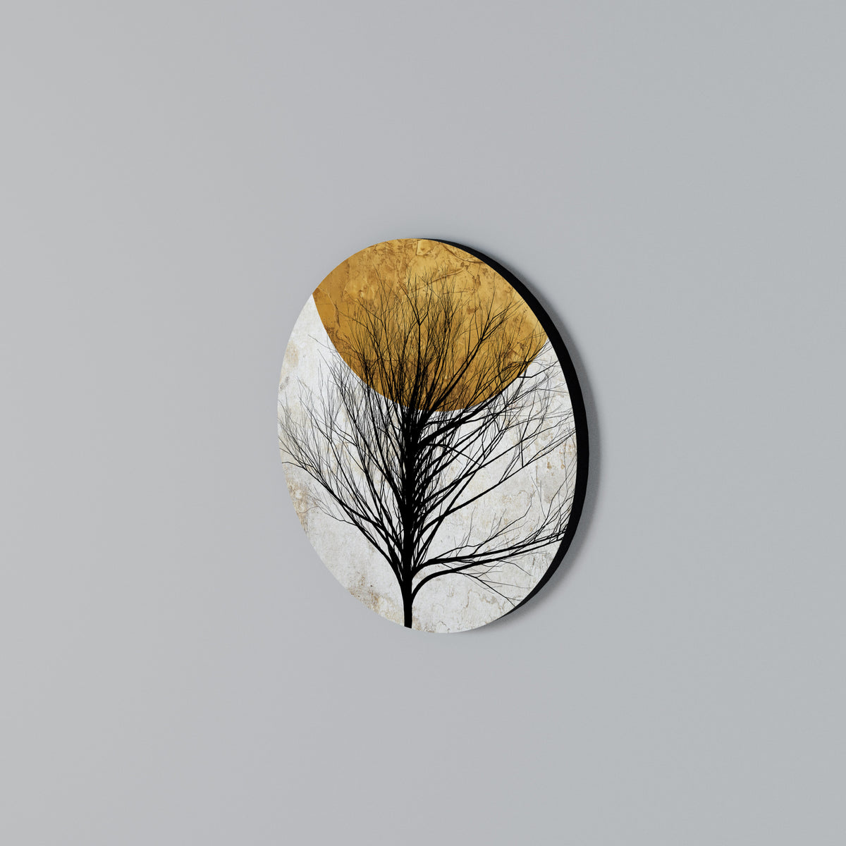 LONELY TREE Round Wall Art
