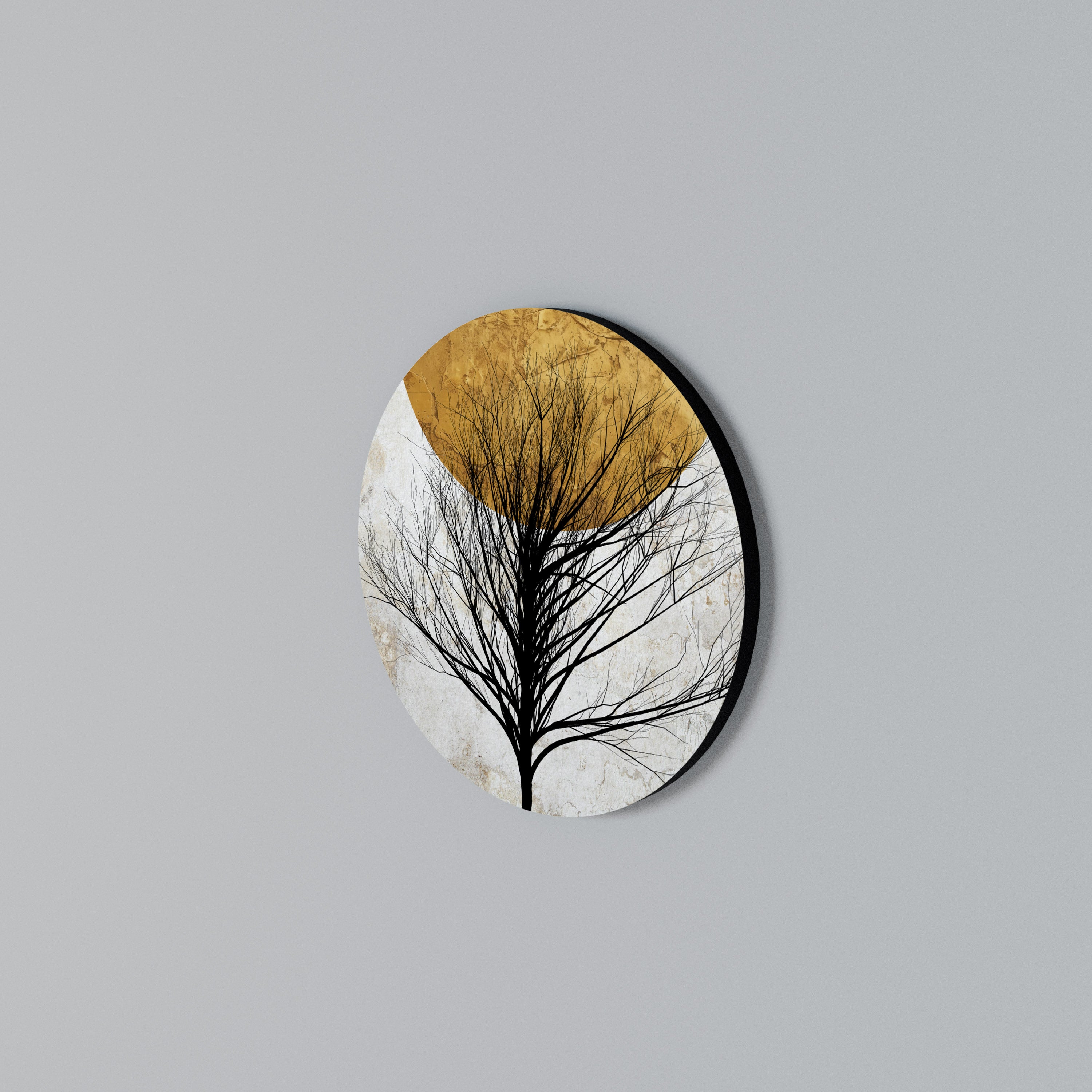 LONELY TREE Round Wall Art