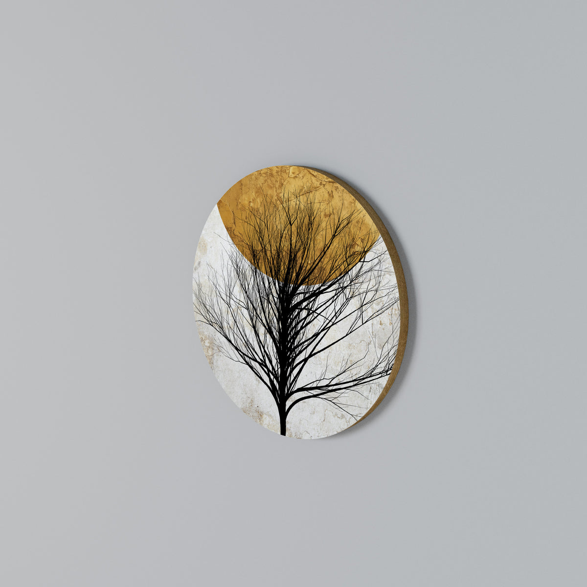 LONELY TREE Round Wall Art