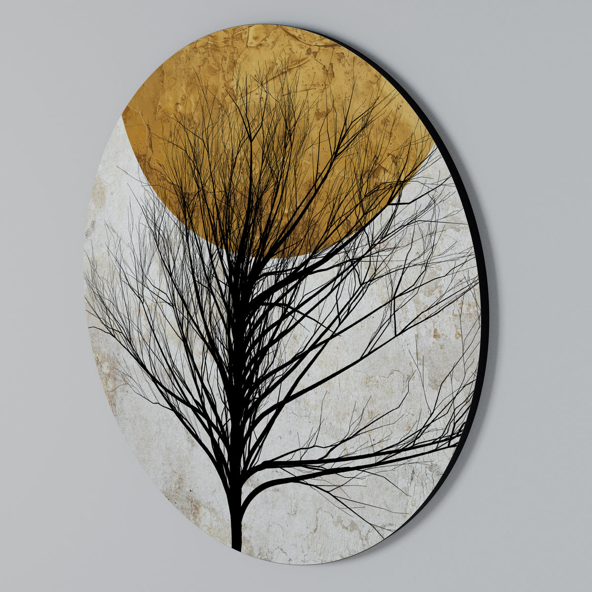 LONELY TREE Round Wall Art