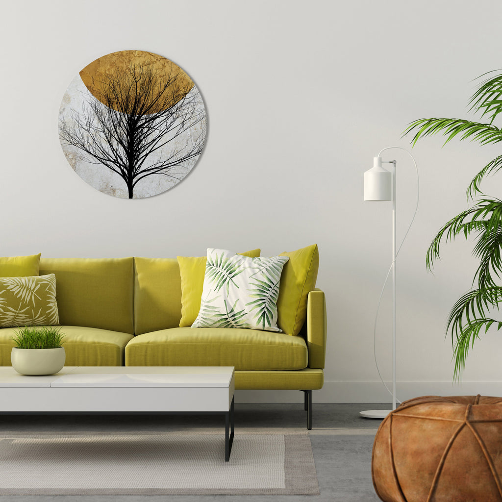 Décoration murale ronde LONELY TREE