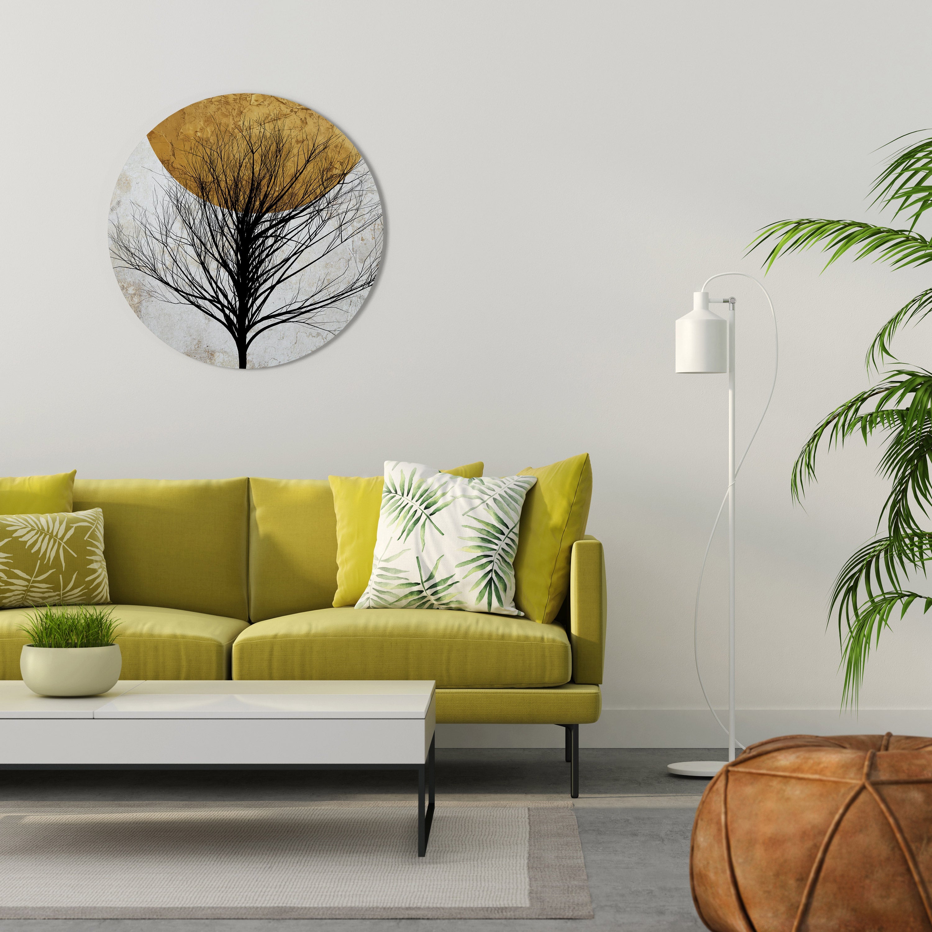 Décoration murale ronde LONELY TREE