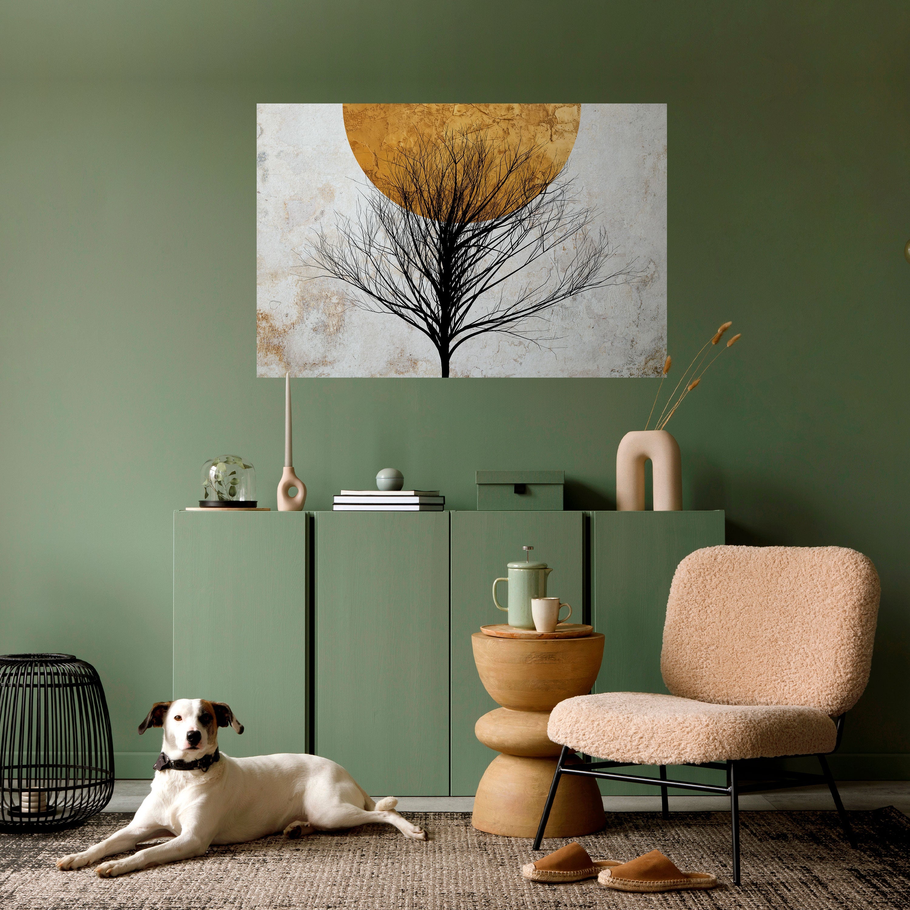 Affiche horizontale autocollante LONELY TREE