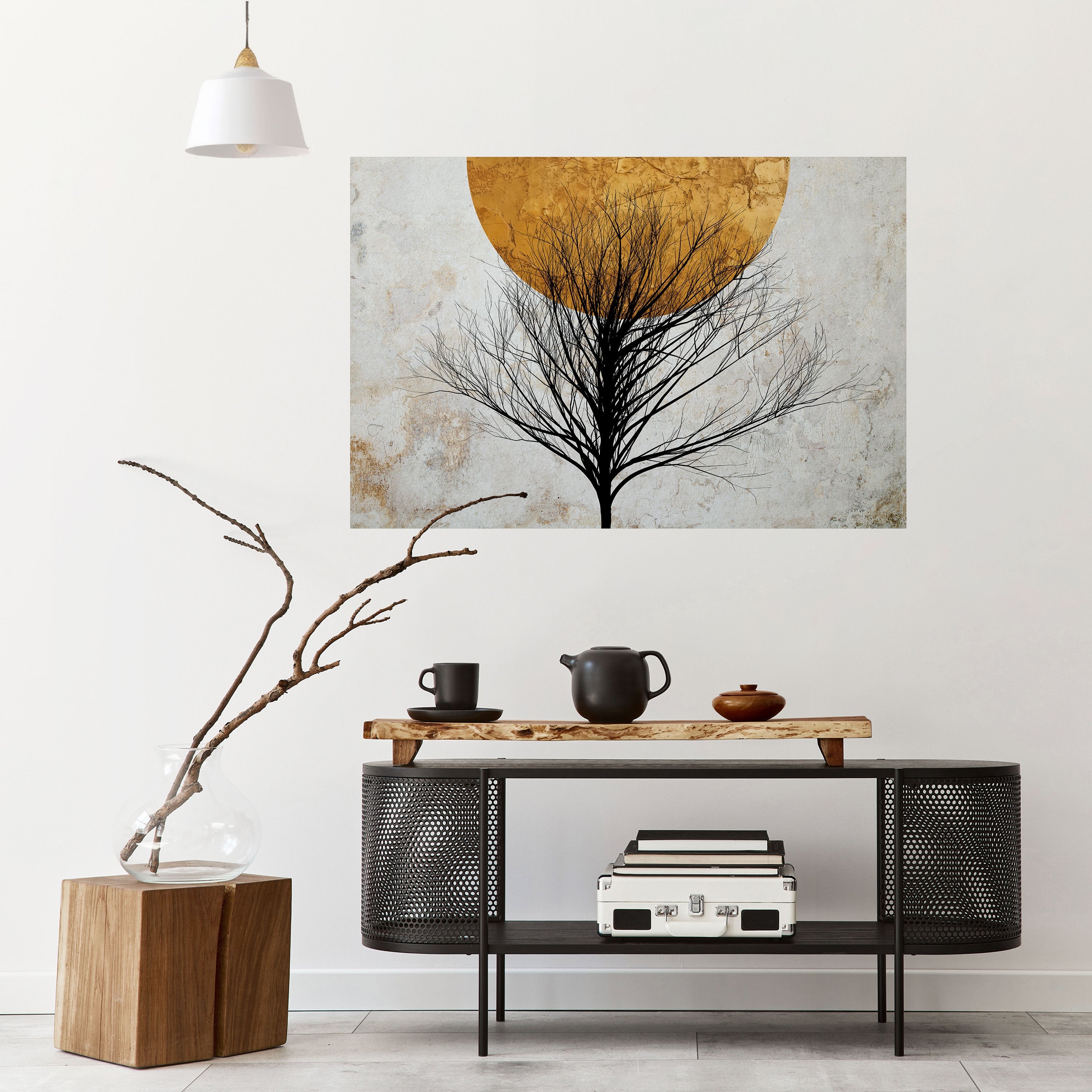 Affiche horizontale autocollante LONELY TREE