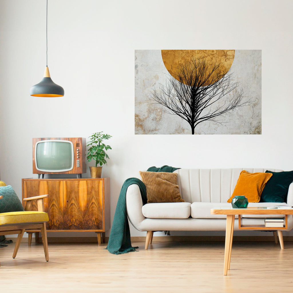 Affiche horizontale autocollante LONELY TREE