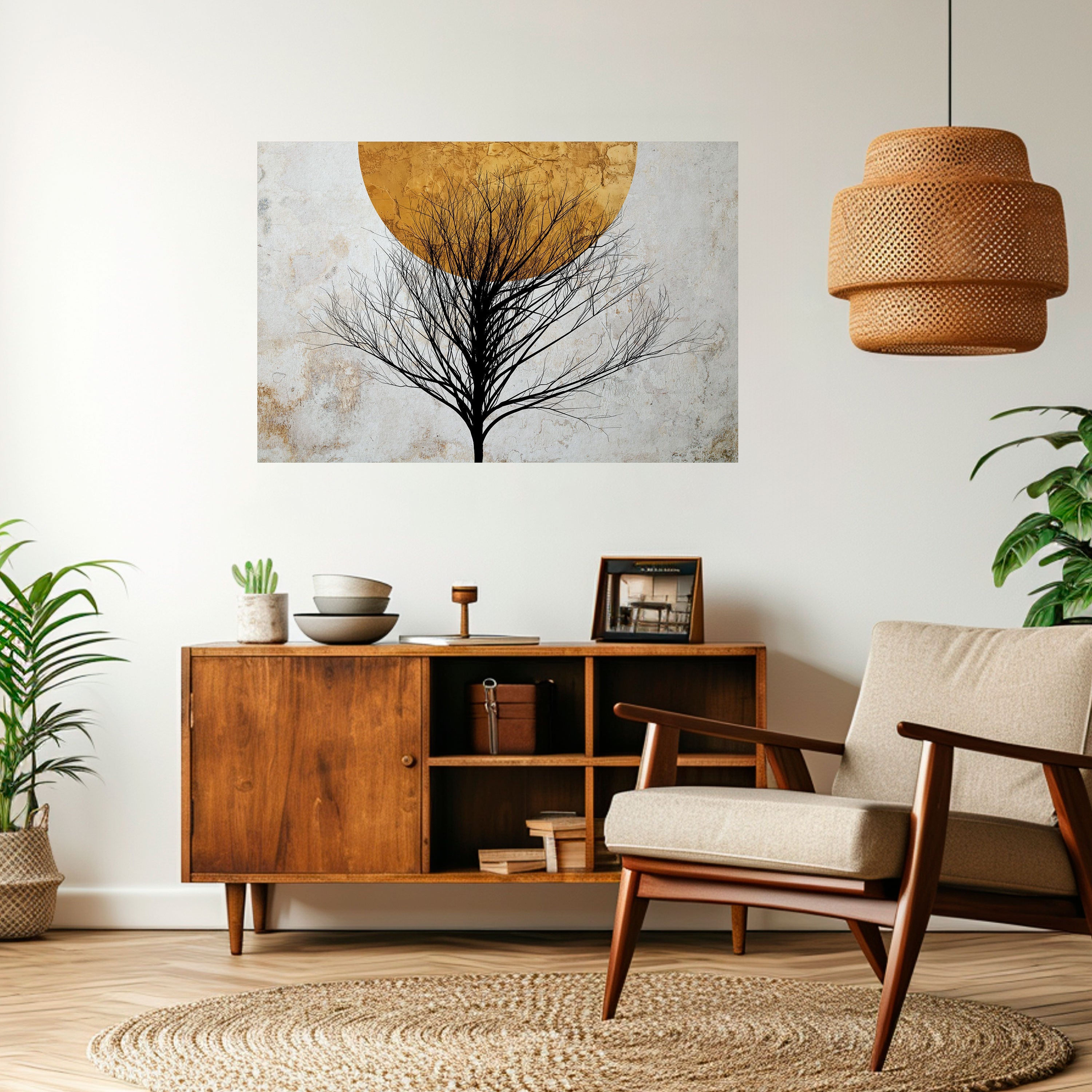 Affiche horizontale autocollante LONELY TREE