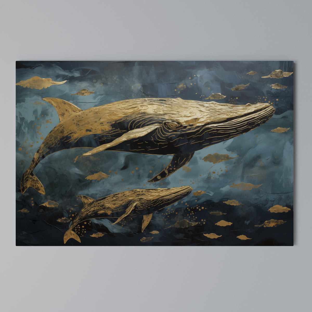 WHALE SONG SYMPHONY Horizontal Canvas Print