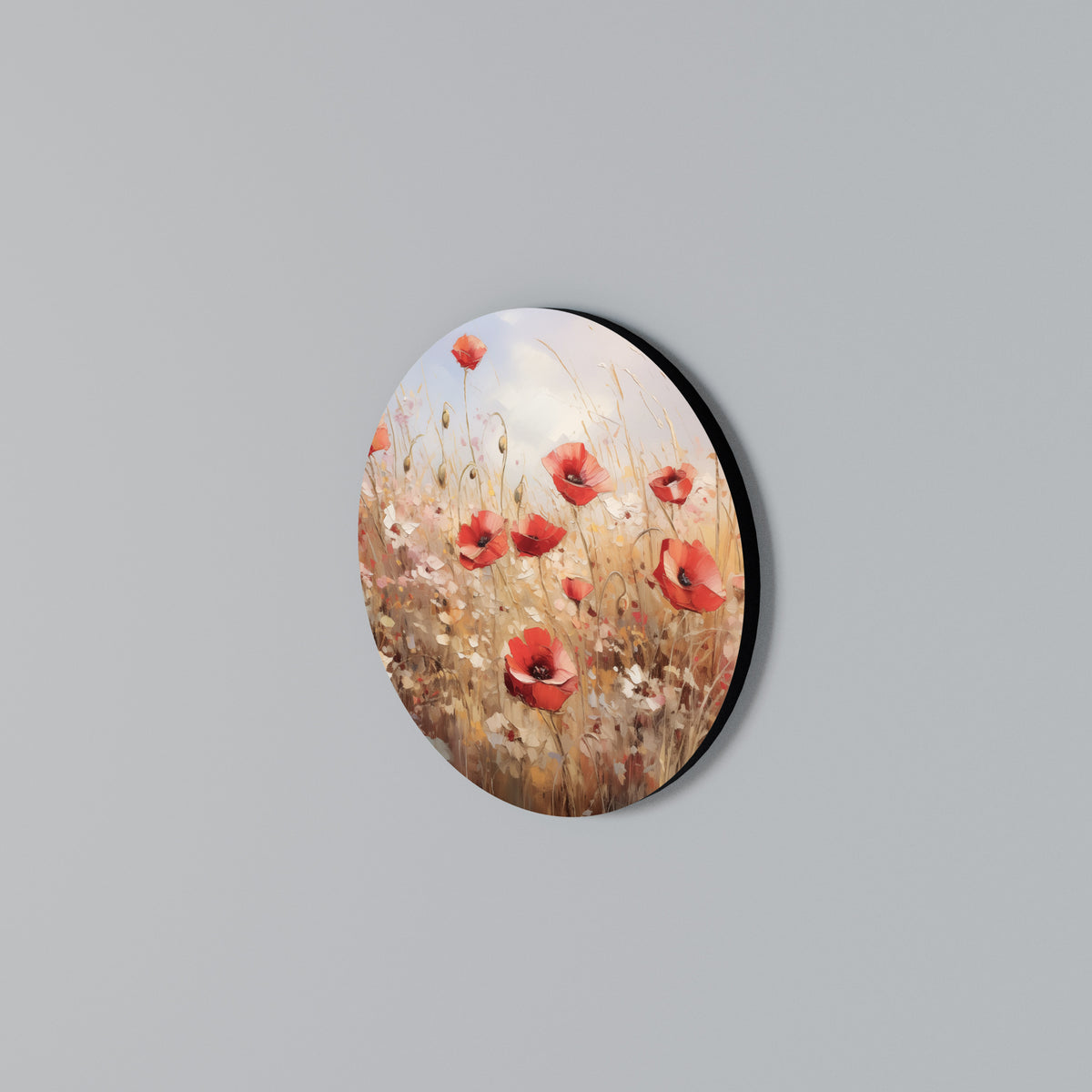 POPPY DREAMSCAPE Round Wall Art