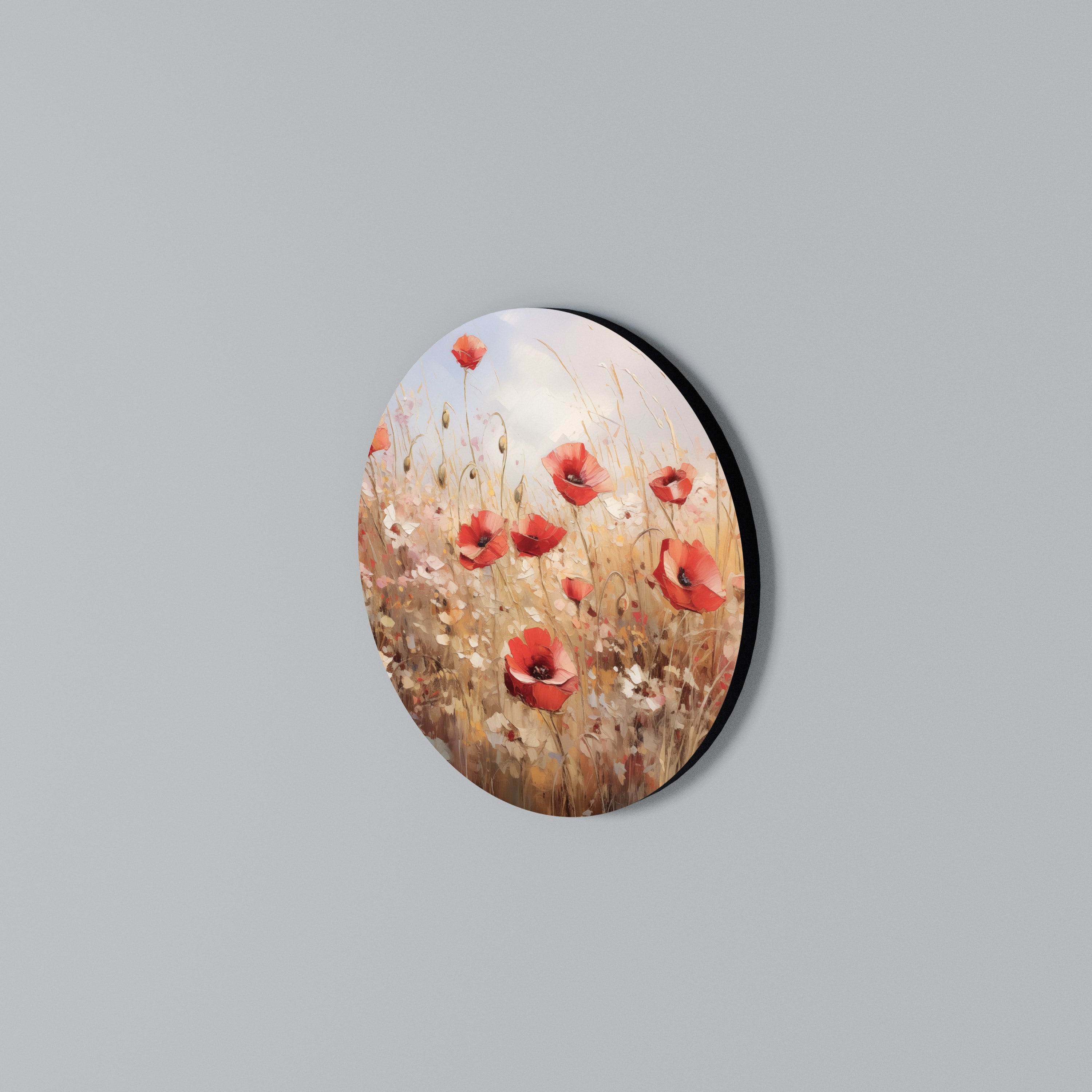 POPPY DREAMSCAPE Round Wall Art