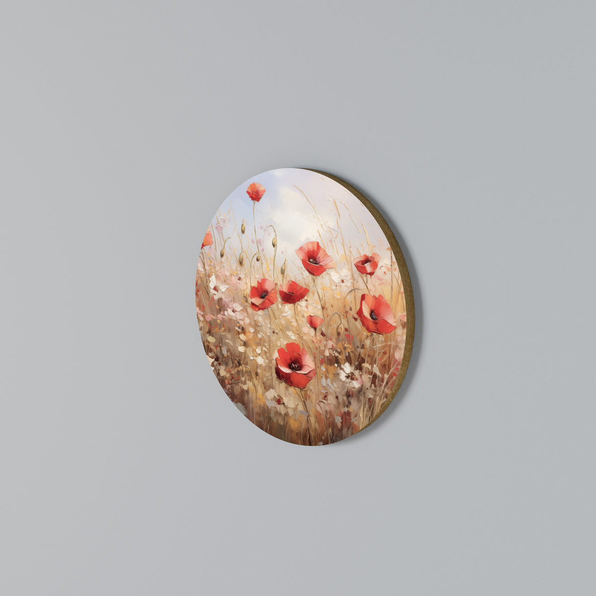 POPPY DREAMSCAPE Round Wall Art