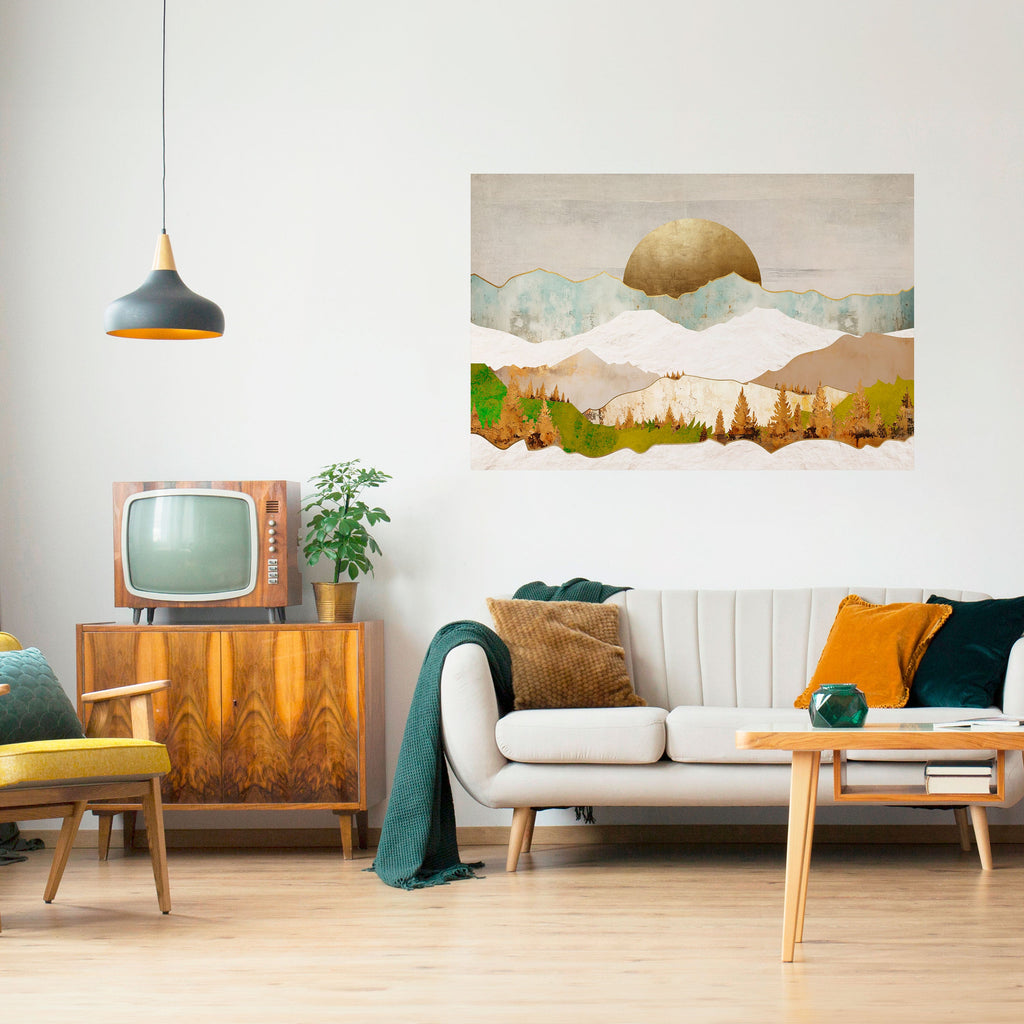 Affiche horizontale autocollante GOLDEN WINTER