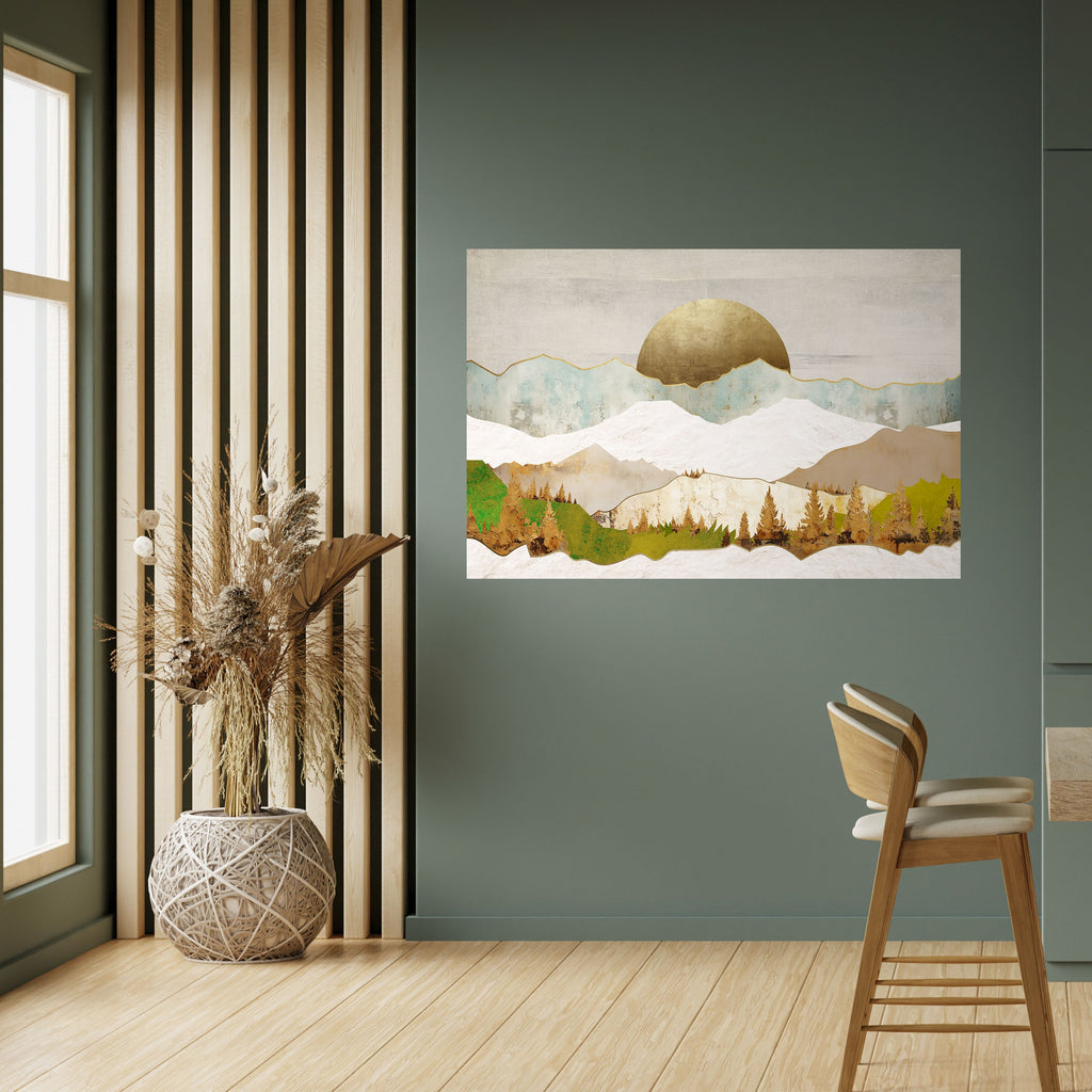 Affiche horizontale autocollante GOLDEN WINTER