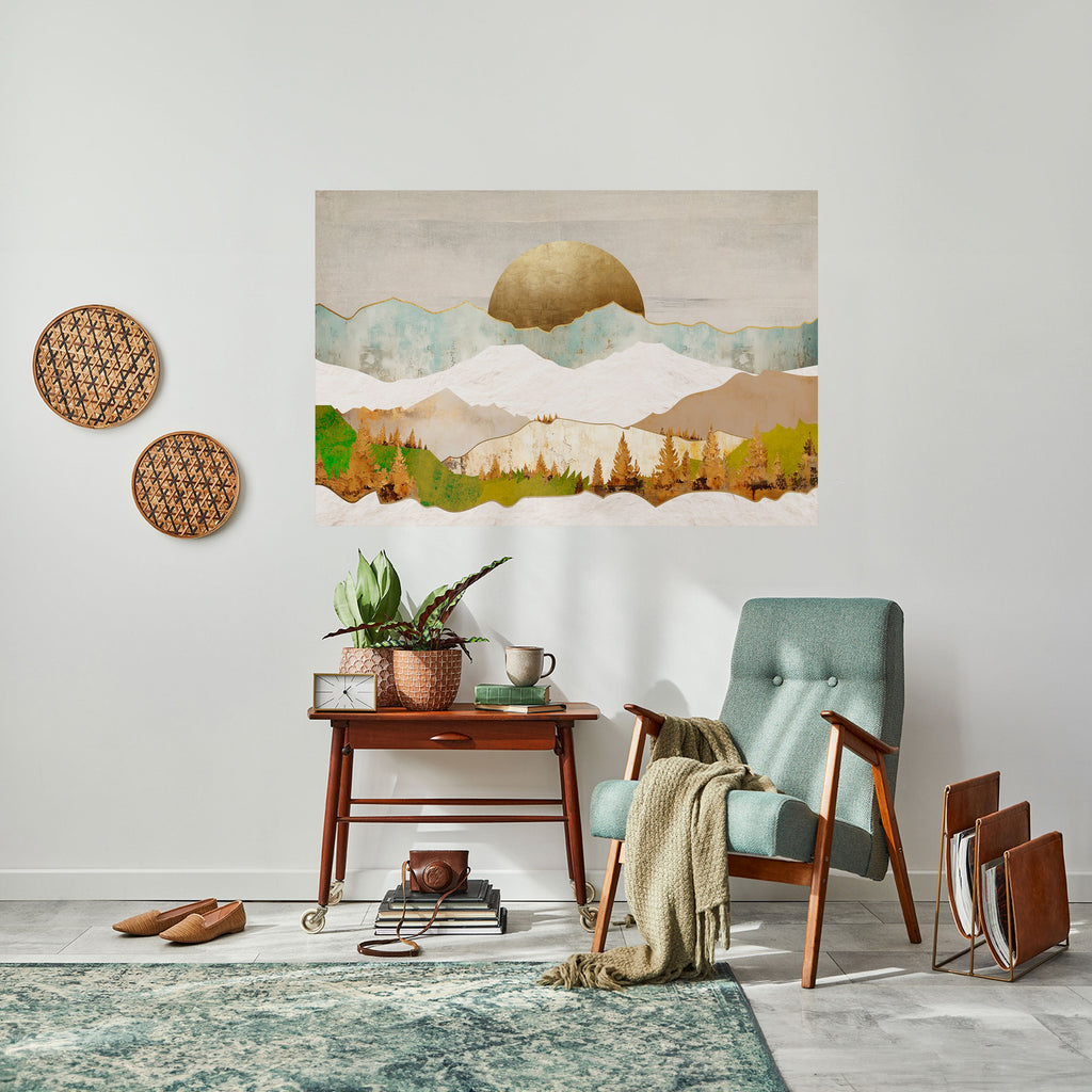 Affiche horizontale autocollante GOLDEN WINTER