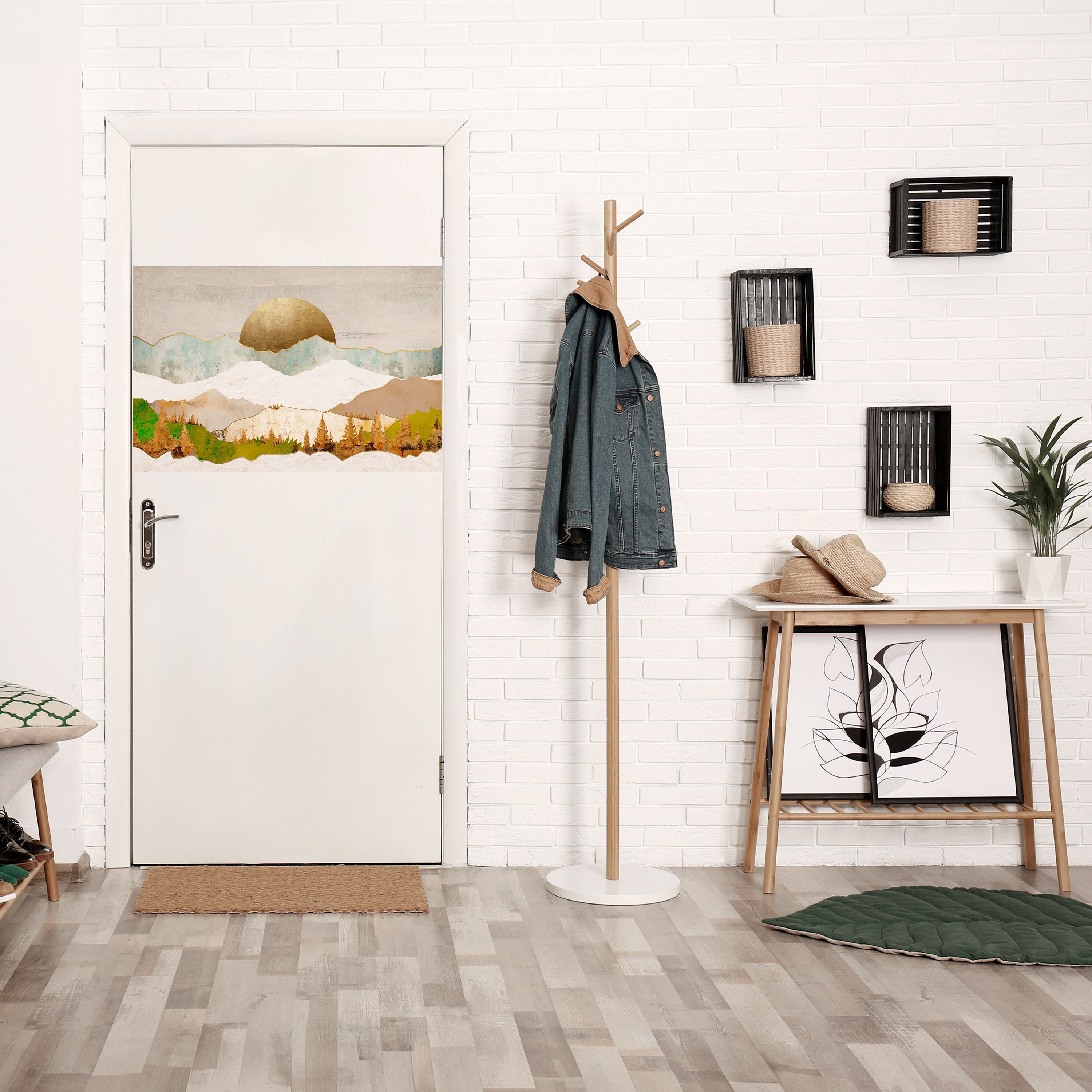 Affiche horizontale autocollante GOLDEN WINTER