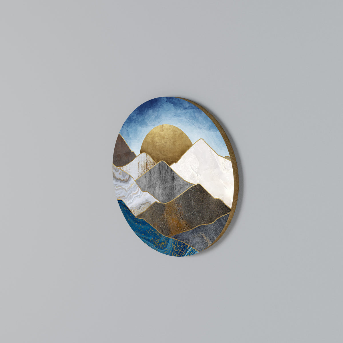 SHEEN OF PEAKS Round Wall Art