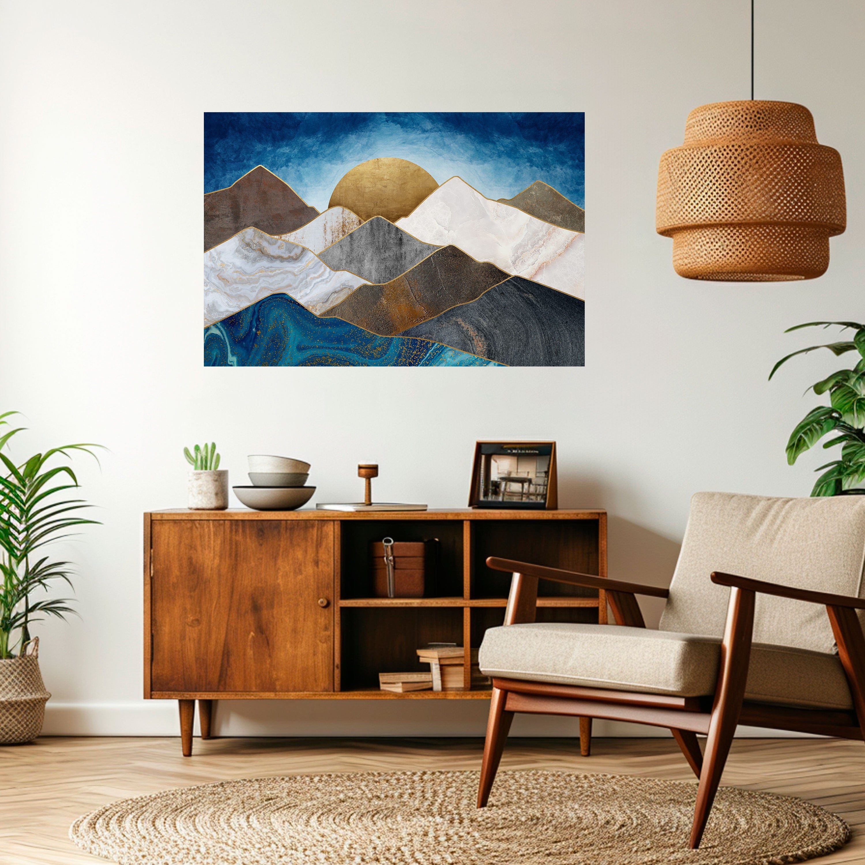 Affiche horizontale autocollante « SHEEN OF PEAKS »