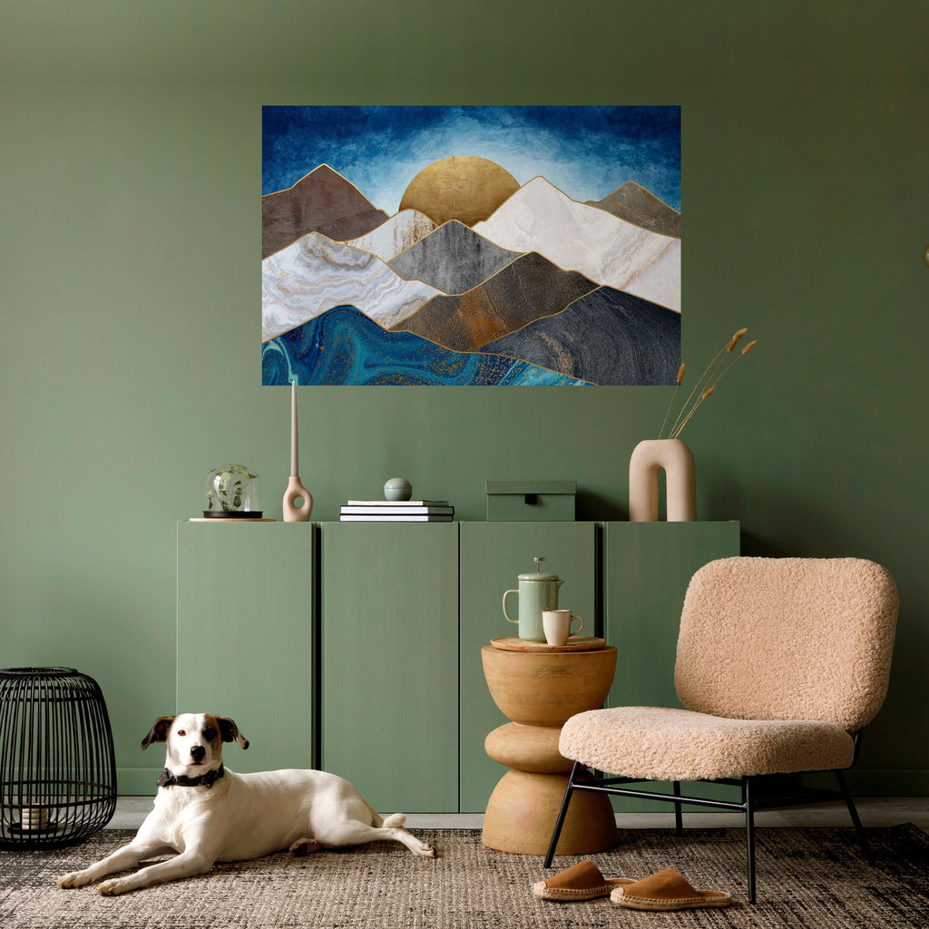 Affiche horizontale autocollante « SHEEN OF PEAKS »