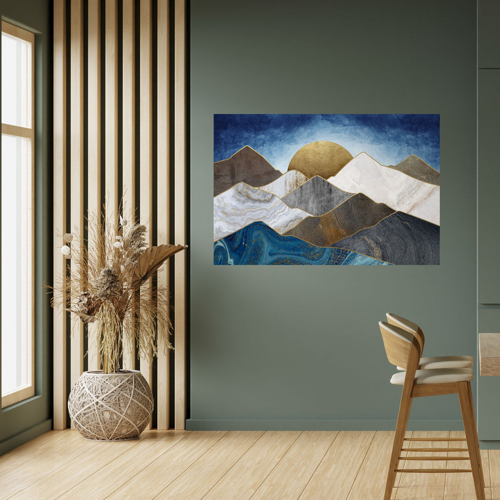 Affiche horizontale autocollante « SHEEN OF PEAKS »